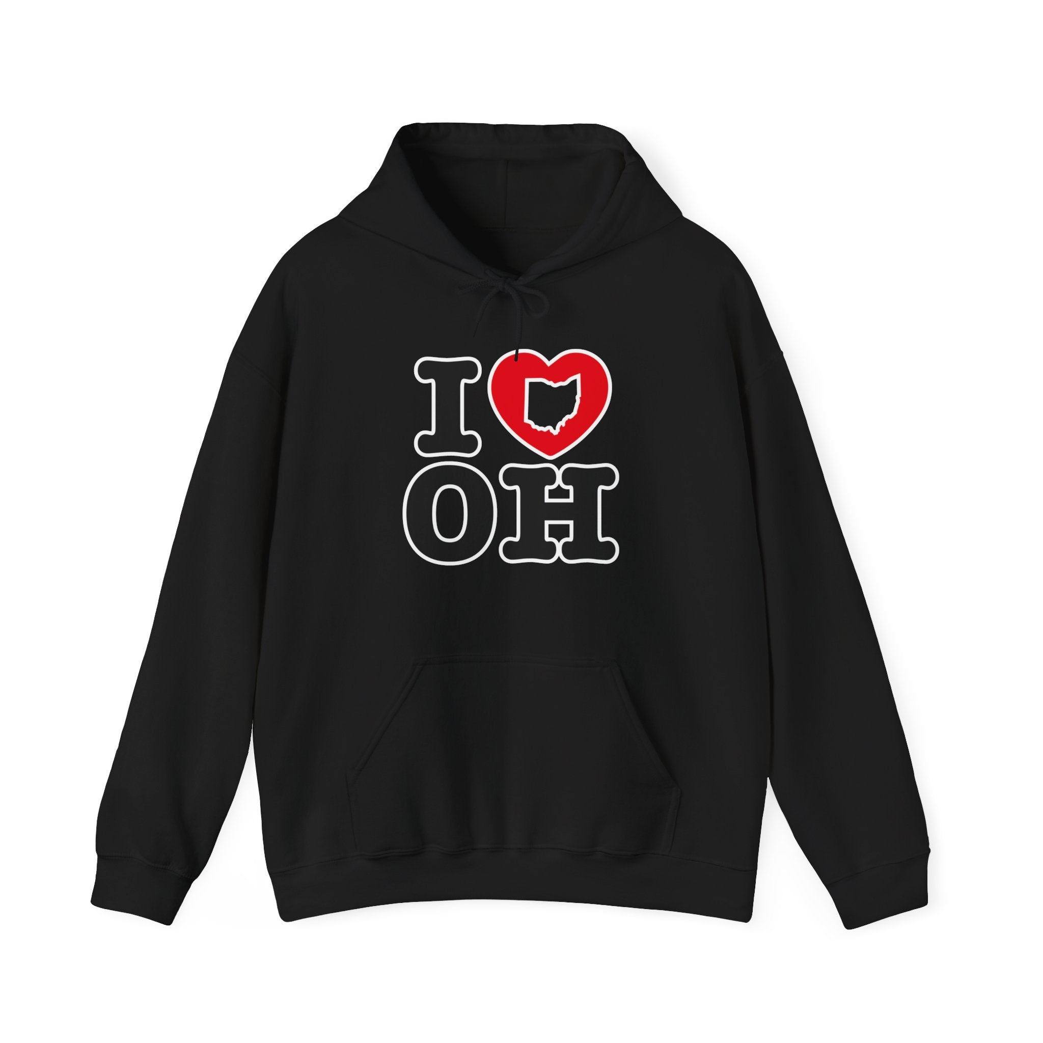 Adult Unisex I Heart OH Graphic Hoodie