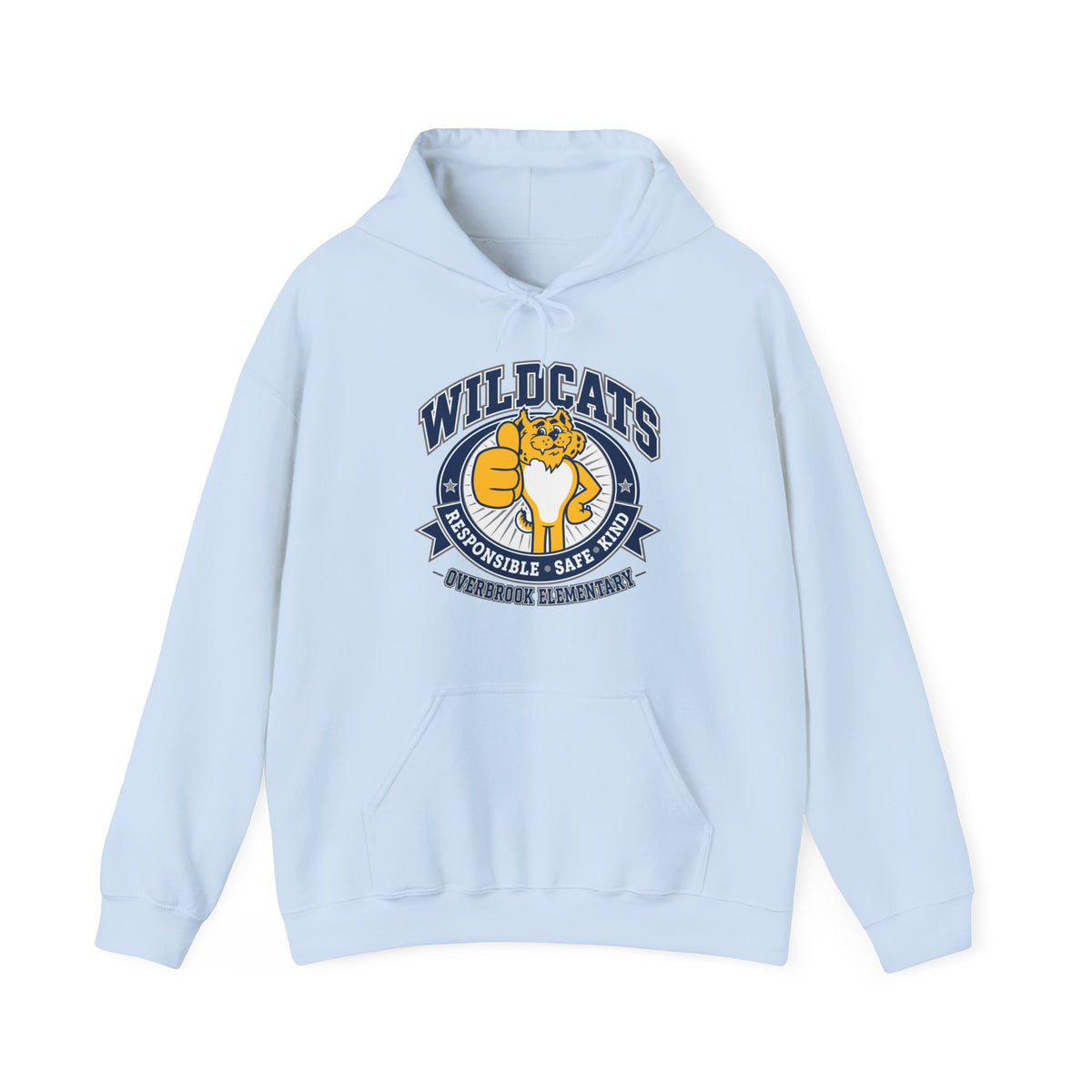 Adult Unisex Overbrook Elementary Wildcat Way Graphic Hoodie