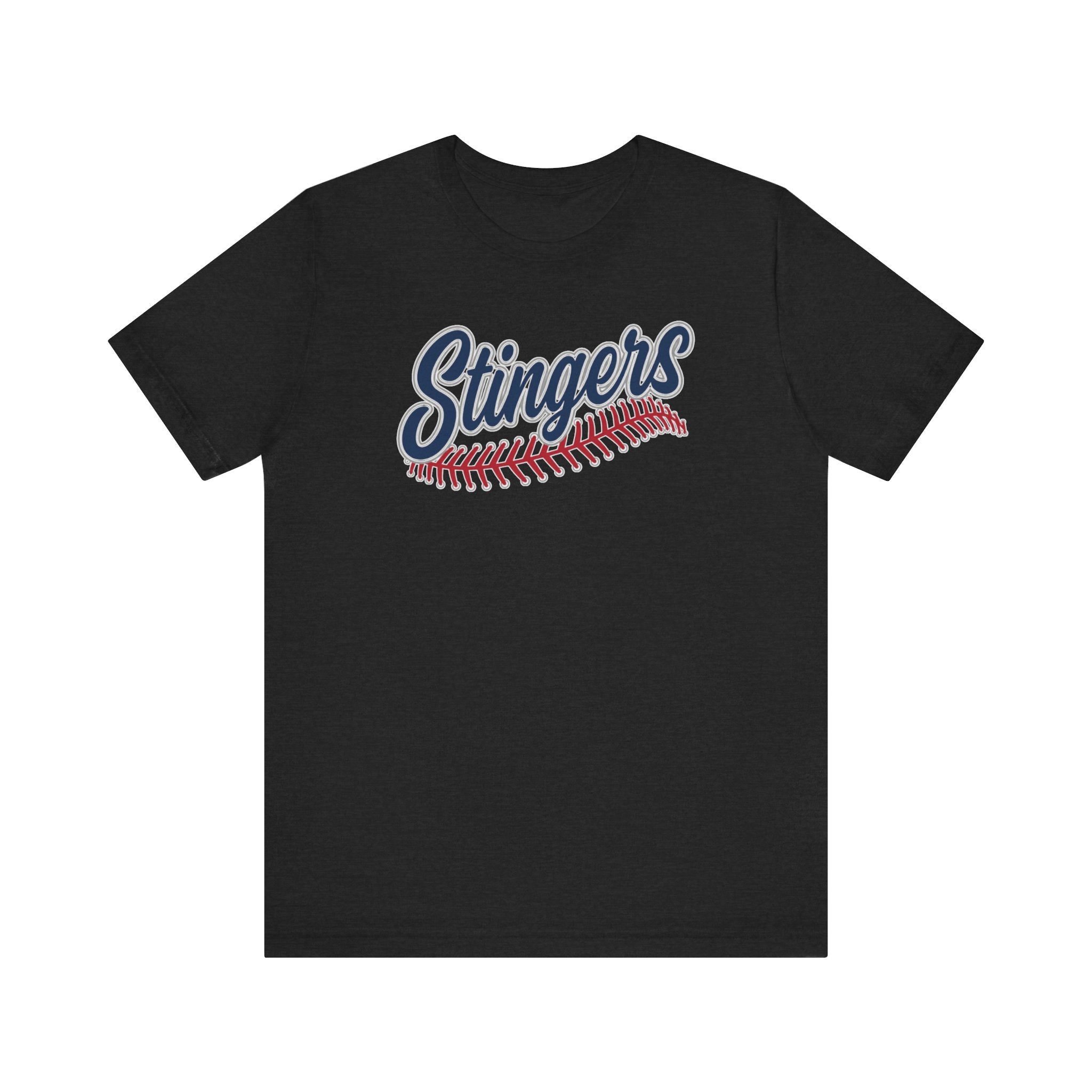 Adult Unisex Stingers Softball Stitches Graphic Short Sleeve Bella + Canvas Soft Tee