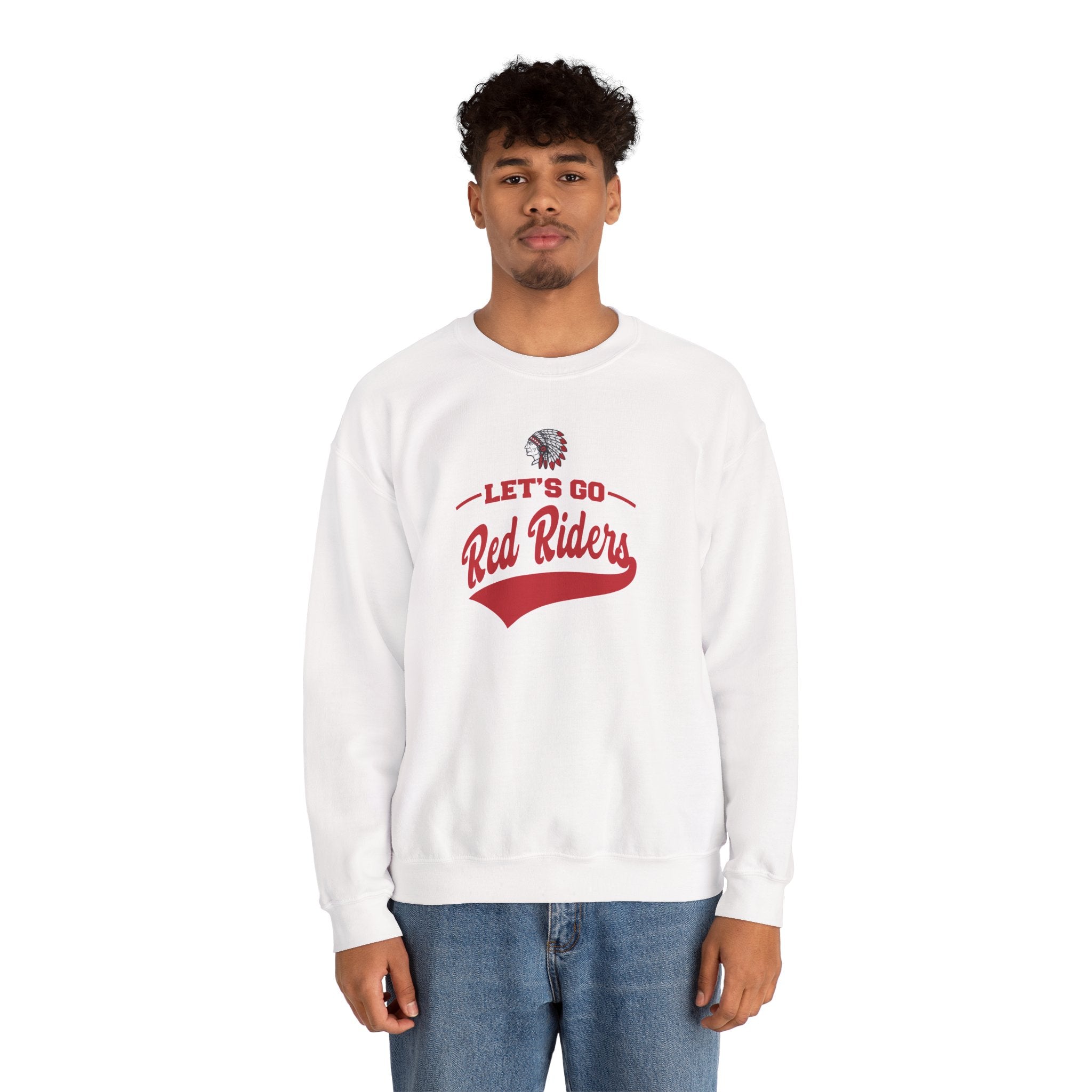 Adult Unisex Let's Go Red Riders Graphic Sweatshirt