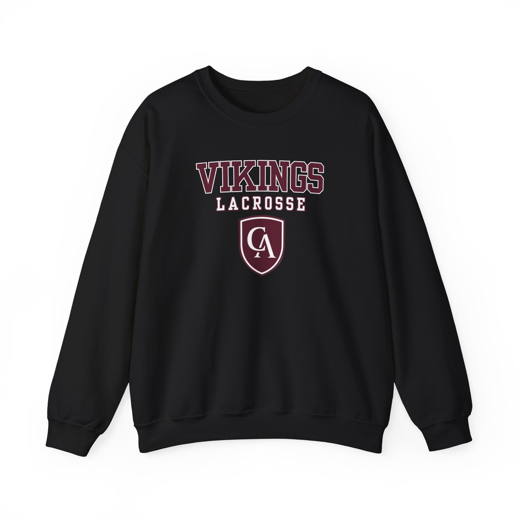 Adult Unisex Columbus Academy Vikings Lacrosse Graphic Gildan Heavy Blend Sweatshirt