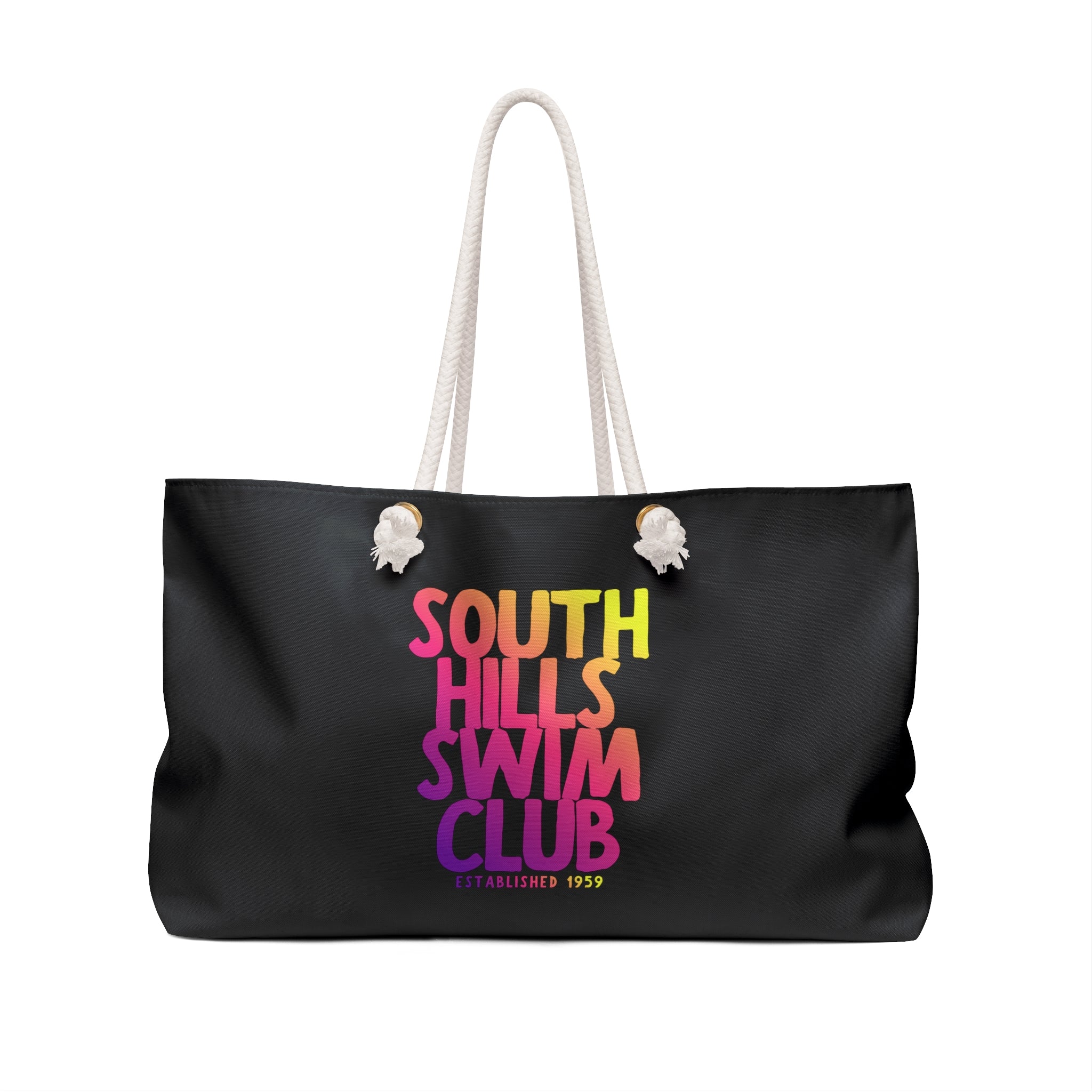 South Hills Swim Club SHSC Ombre Graphic Large Summer Tote