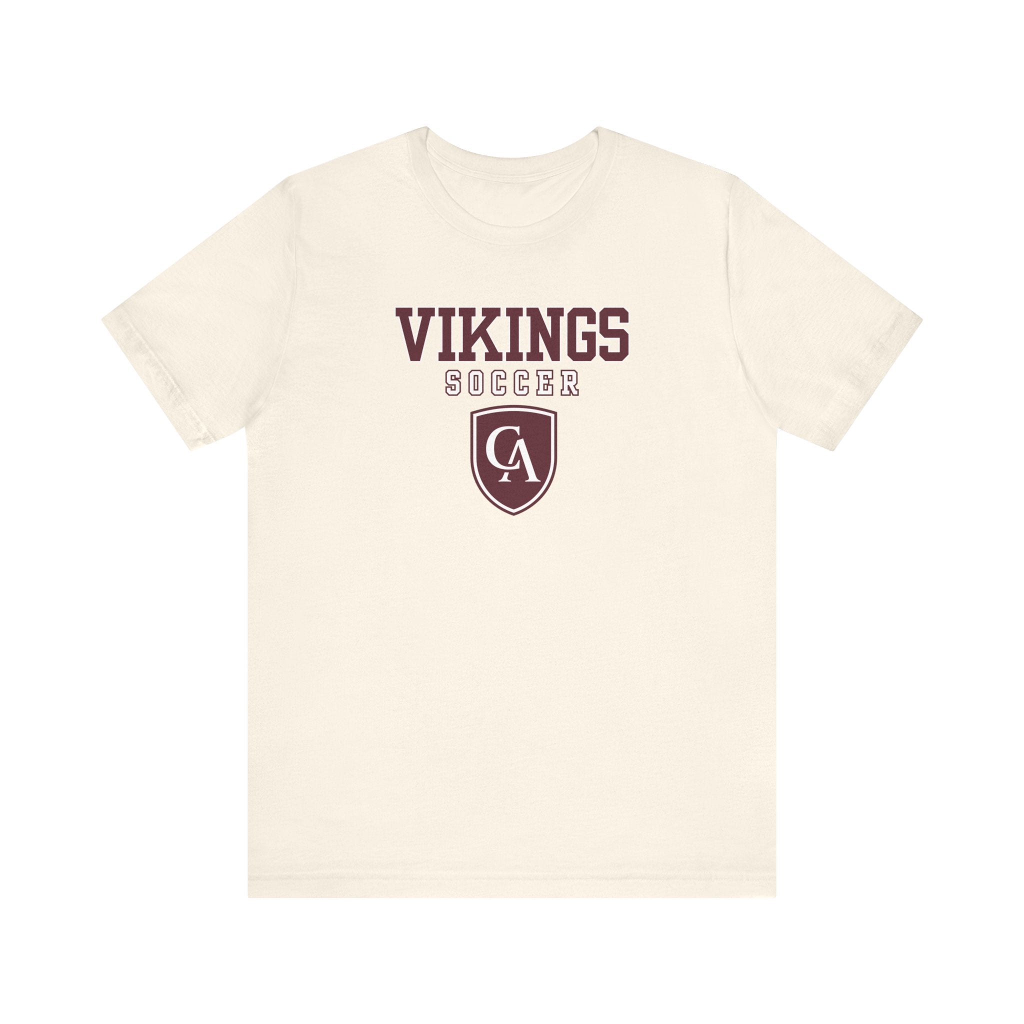 Adult Unisex Columbus Academy Vikings Soccer Graphic Short Sleeve Bella + Canvas Soft Tee