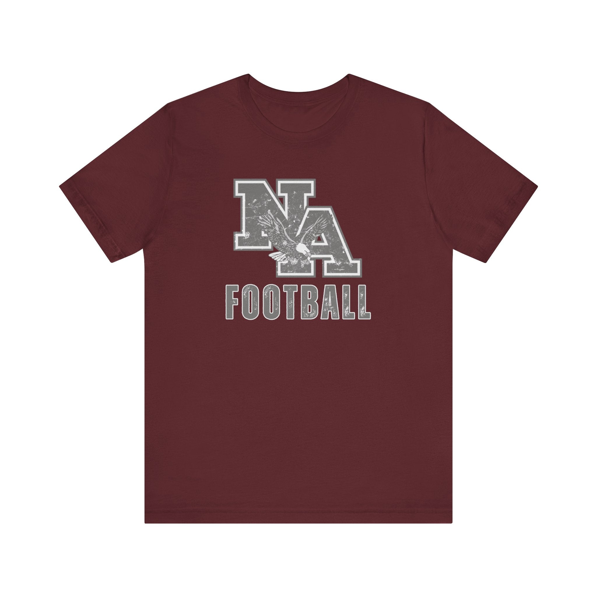 Adult Unisex New Albany Distressed Vintage Football Logo Graphic Short Sleeve Soft Tee