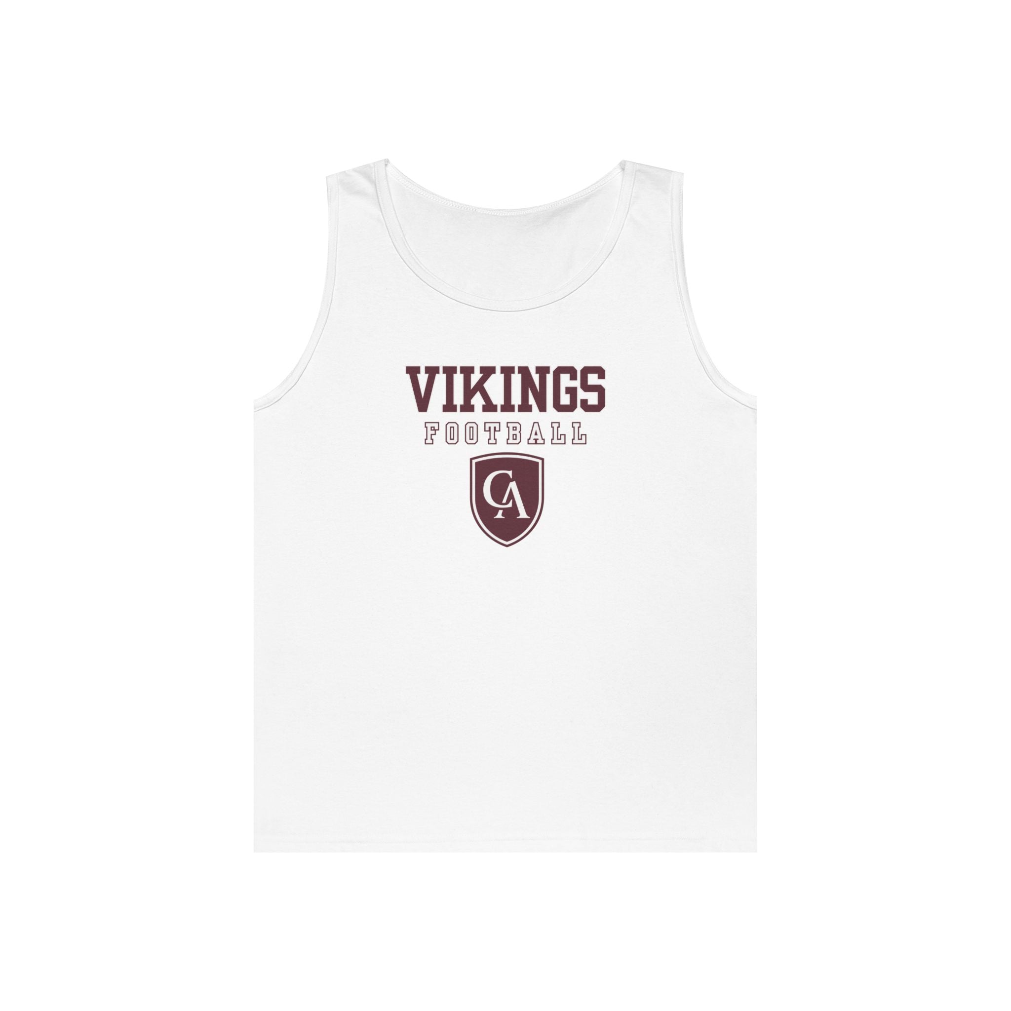 Adult Unisex Columbus Academy Vikings Football Graphic Gildan Heavy Blend Cotton Tank