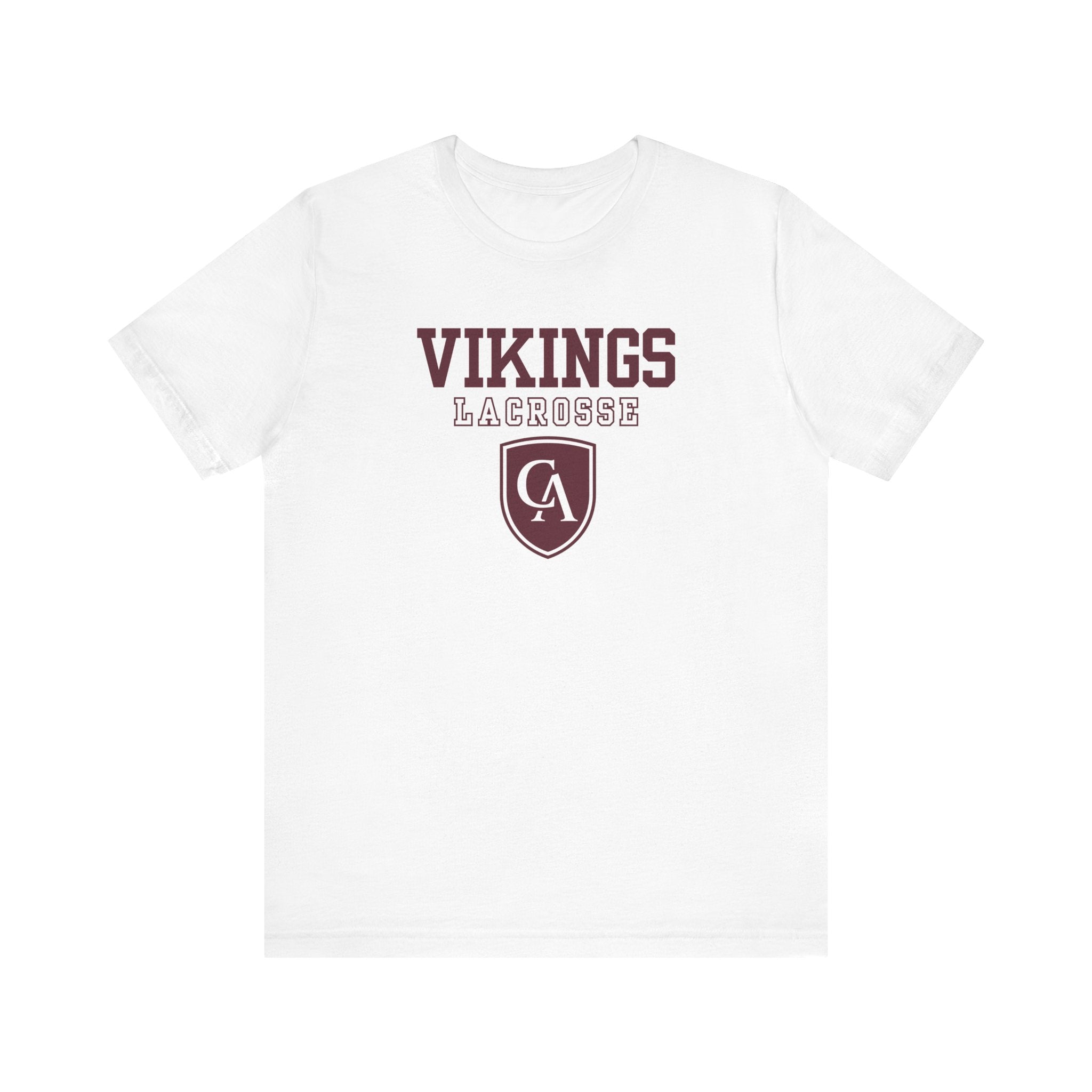 Adult Unisex Columbus Academy Vikings Lacrosse Graphic Short Sleeve Bella + Canvas Soft Tee
