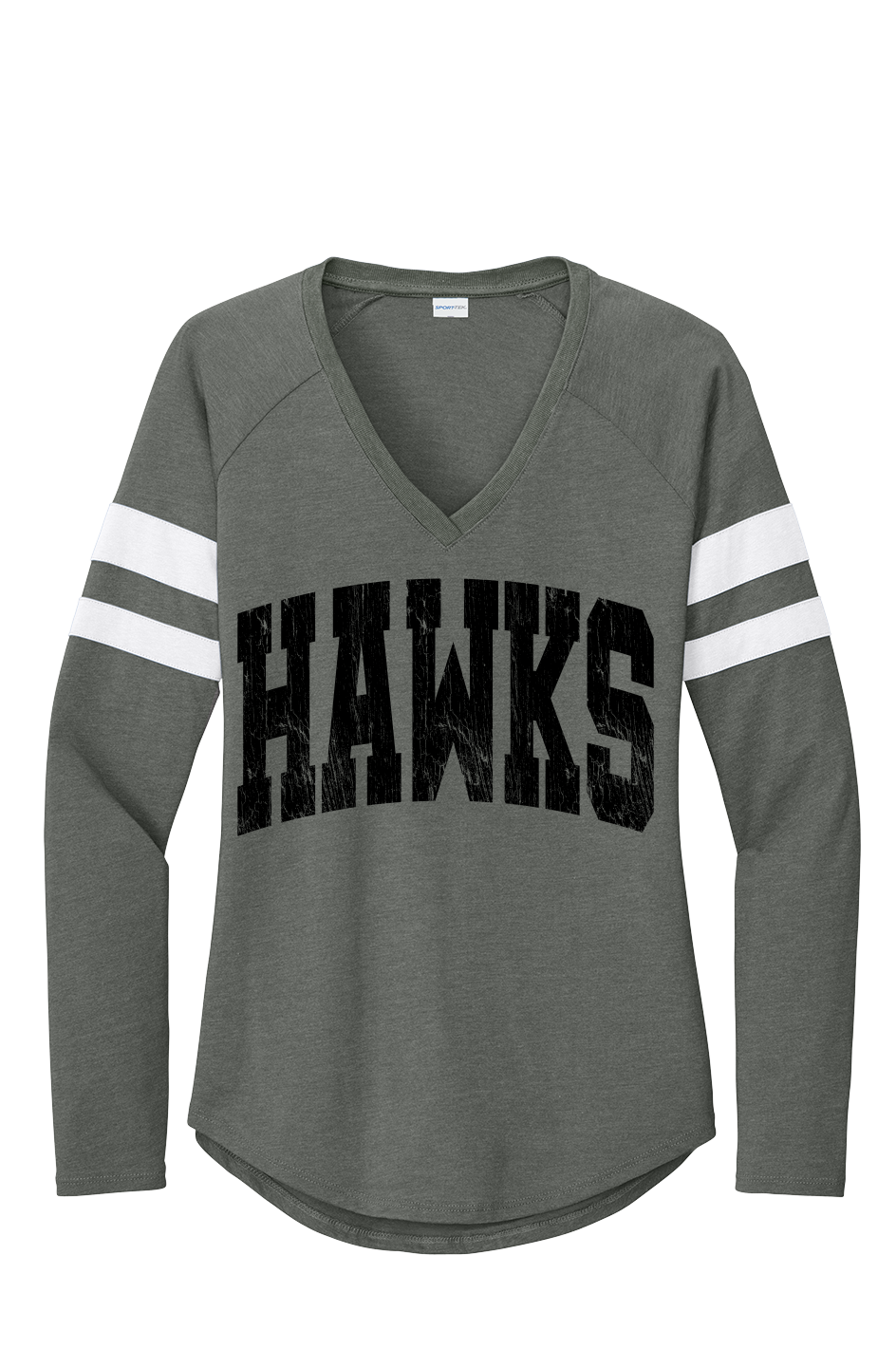 Women's Halftime Stripe V-Neck Tee