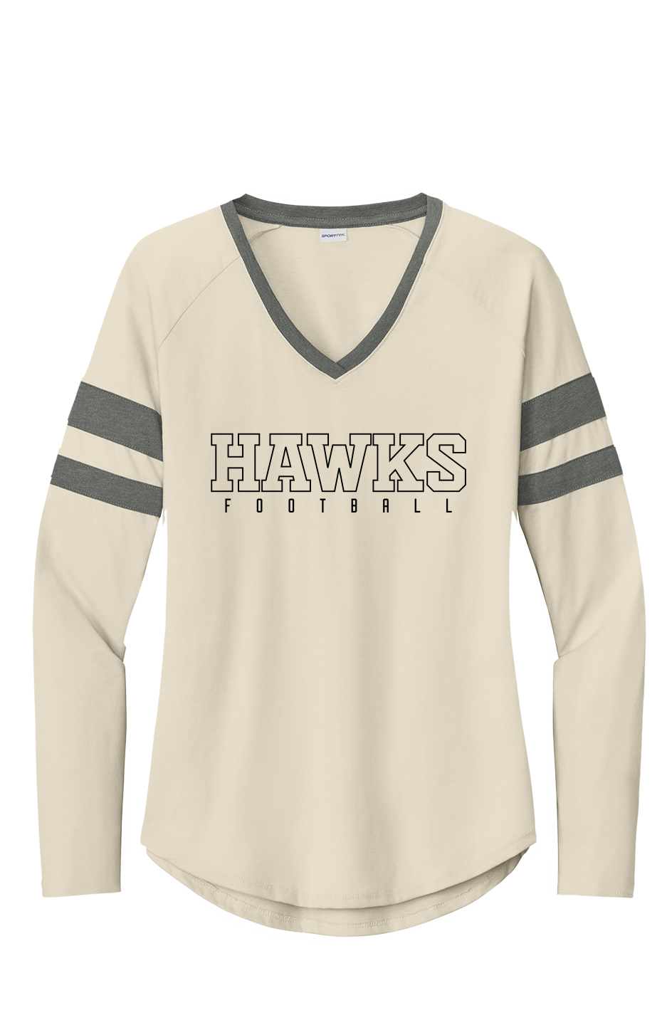 Women's Halftime Stripe V-Neck Tee