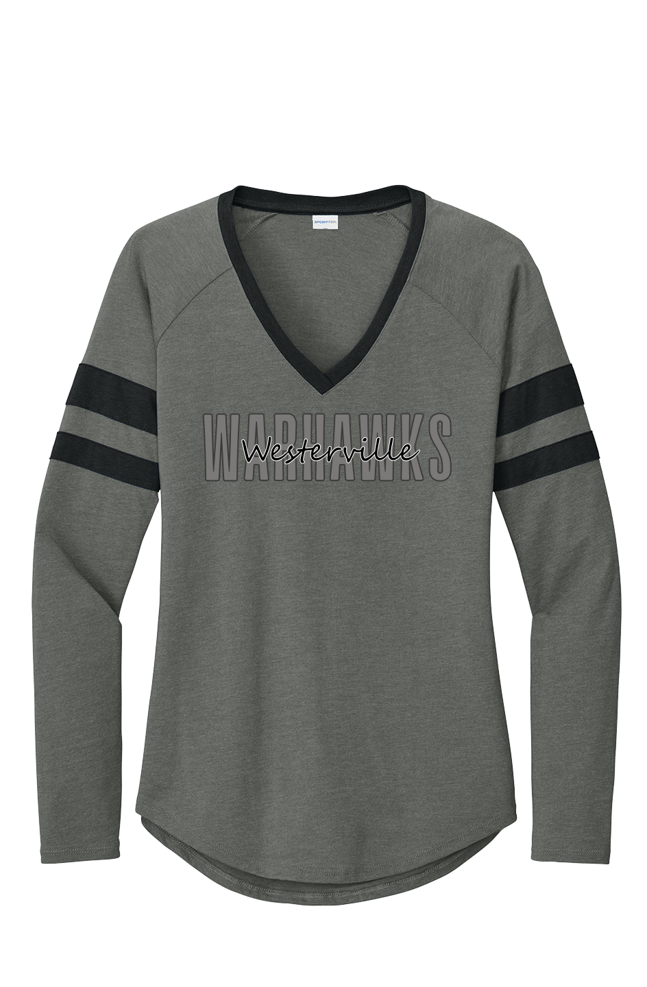 Women's Halftime Stripe V-Neck Tee