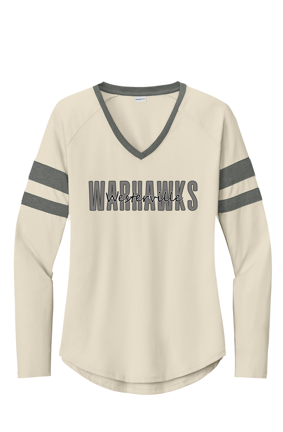 Women's Halftime Stripe V-Neck Tee