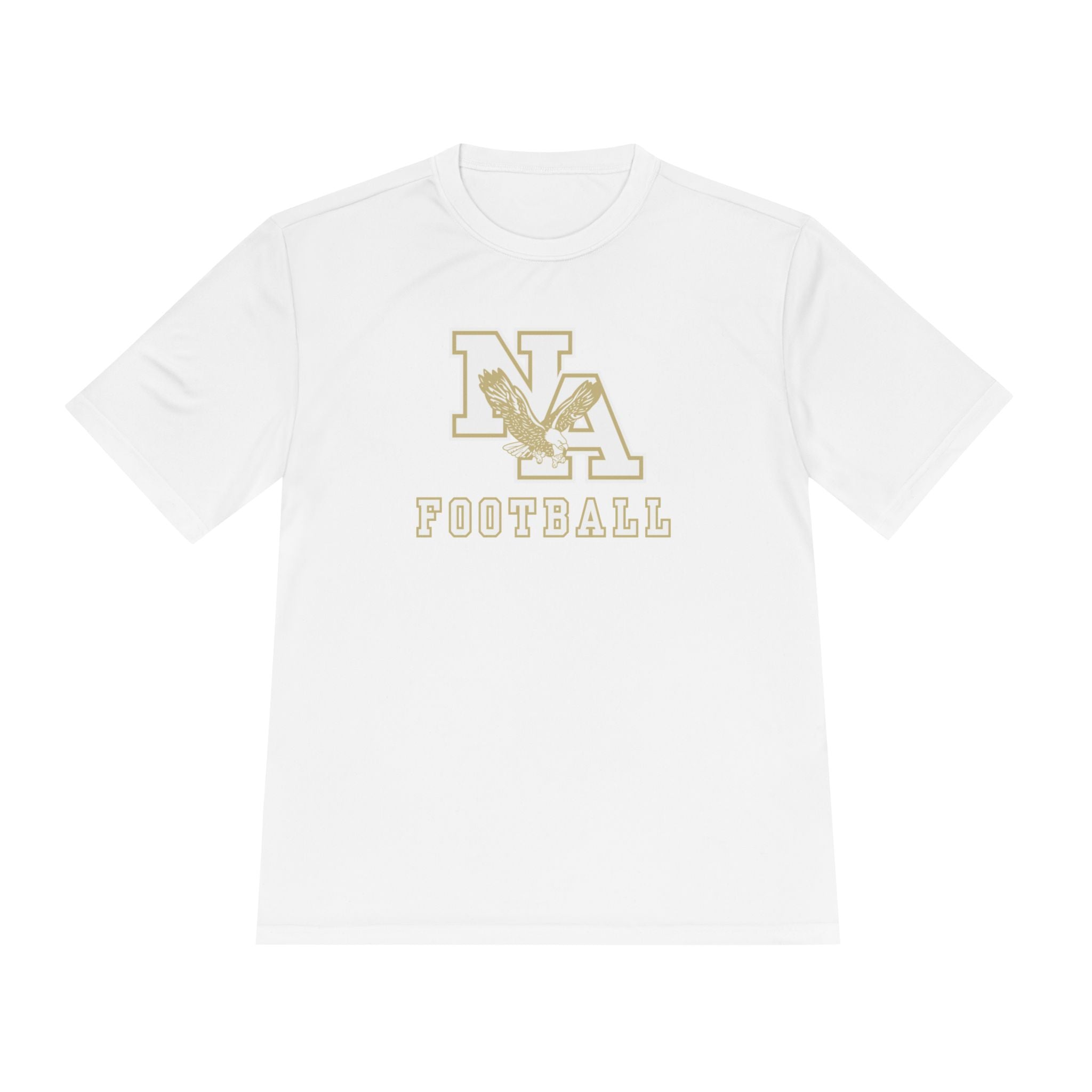 Adult Unisex New Albany Football Gold Classic Logo Sport-Tek Competitor Performance Tee