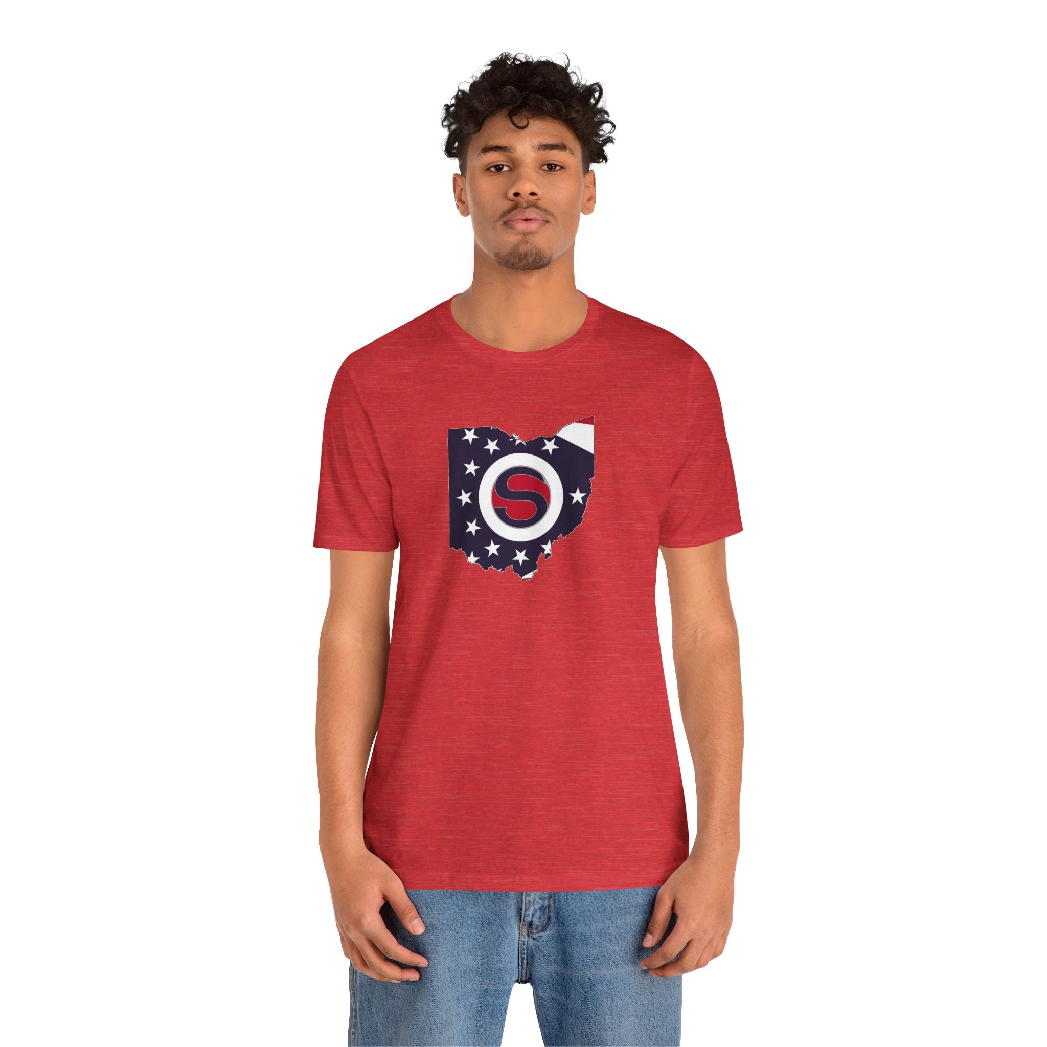Adult Unisex Stingers Softball State Logo Graphic Short Sleeve Bella + Canvas Soft Tee