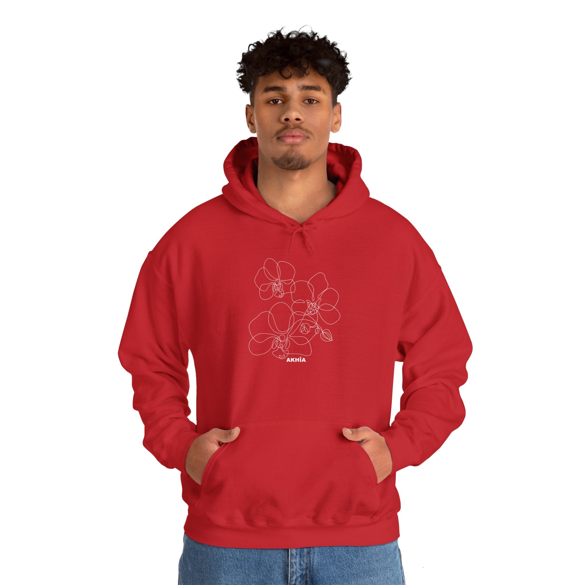 Adult Unisex Orchid Graphic Hoodie - Akhia