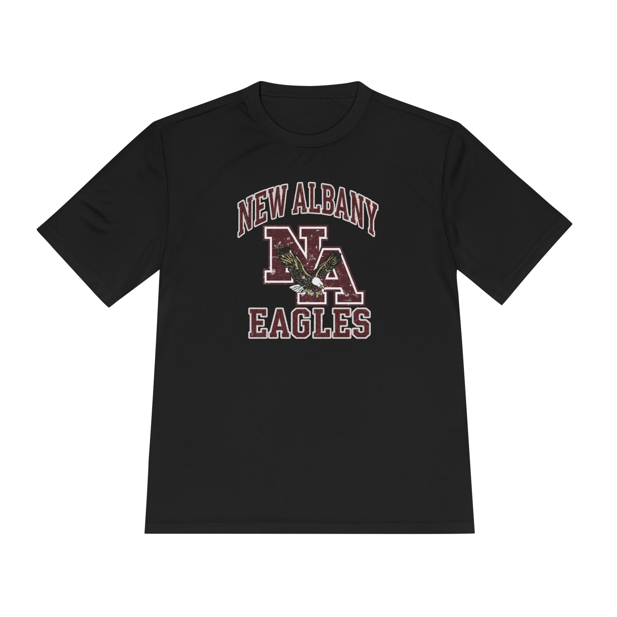 Adult Unisex New Albany Vintage Vibes Football Logo Graphic Sport-Tek Competitor Performance Tee