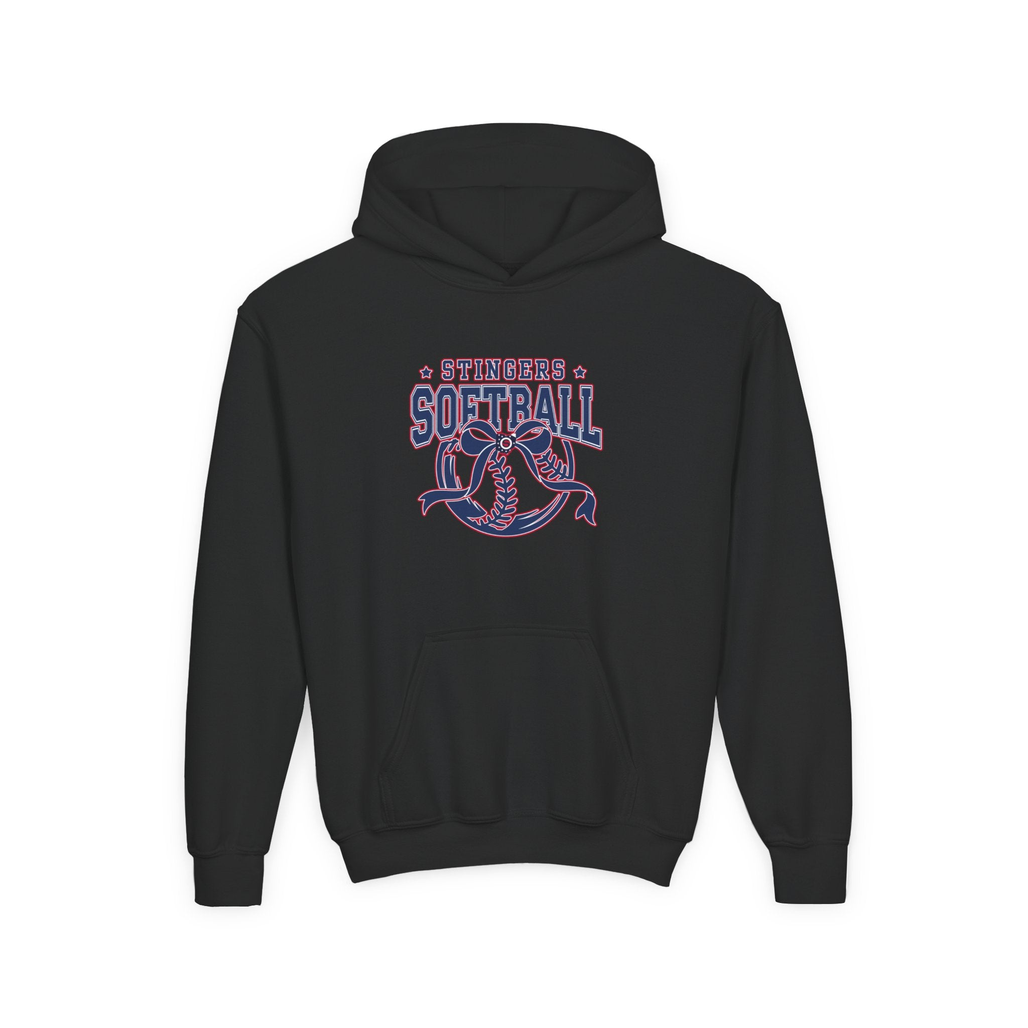 Youth Stingers Softball Spirit Bow Graphic Hoodie