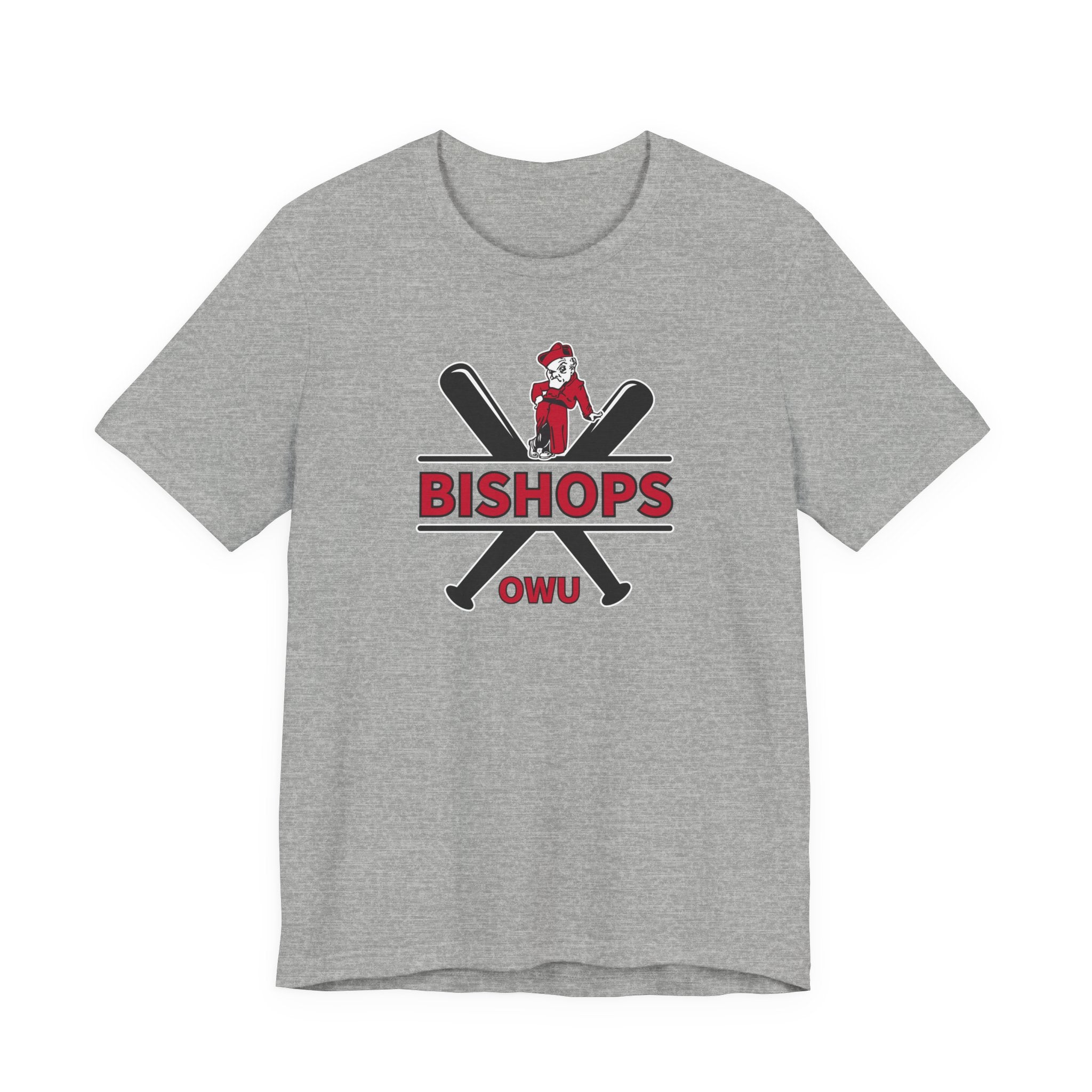 Adult Unisex Bishops Baseball Crossbat Graphic Short Sleeve Soft Tee
