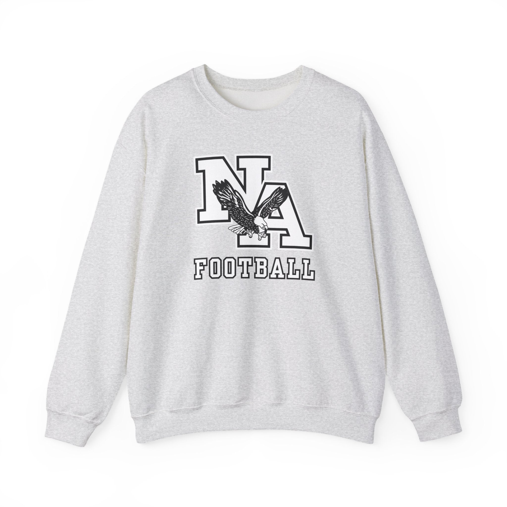 Adult Unisex Classic Logo White Football Graphic Sweatshirt