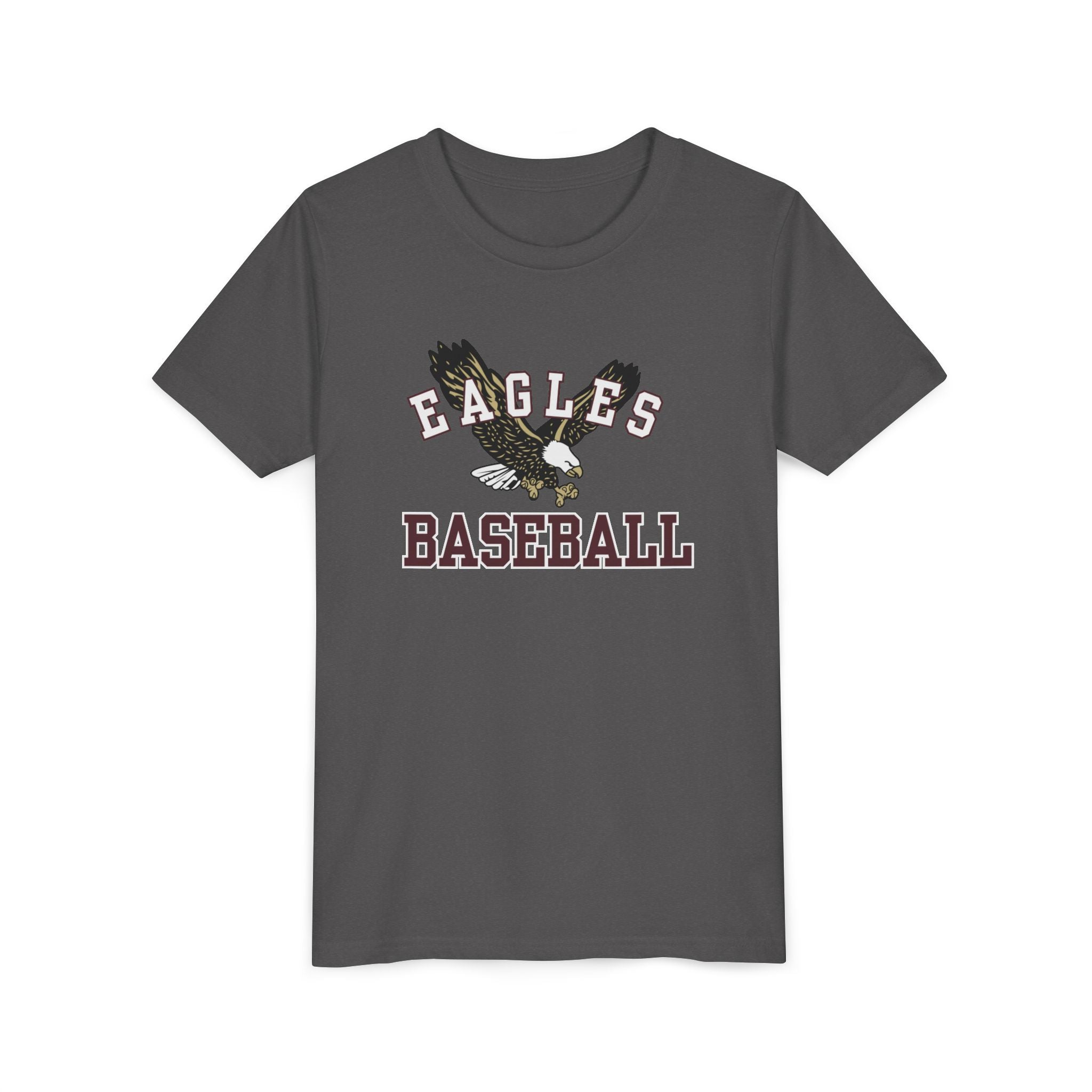 Youth Flying Baseball Eagle Baseball Graphic Short Sleeve Soft Tee