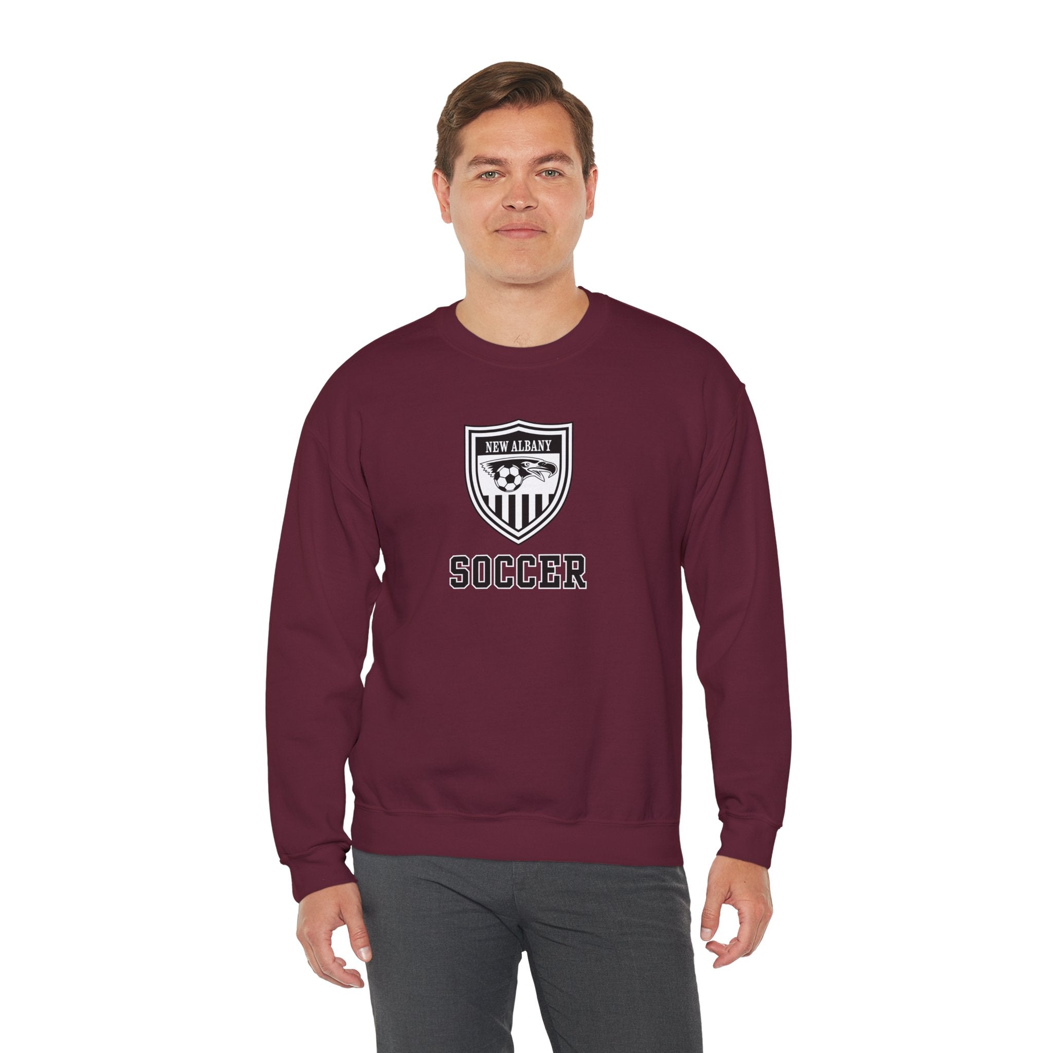 Adult Unisex New Albany Youth Soccer League Crest Graphic Sweatshirt