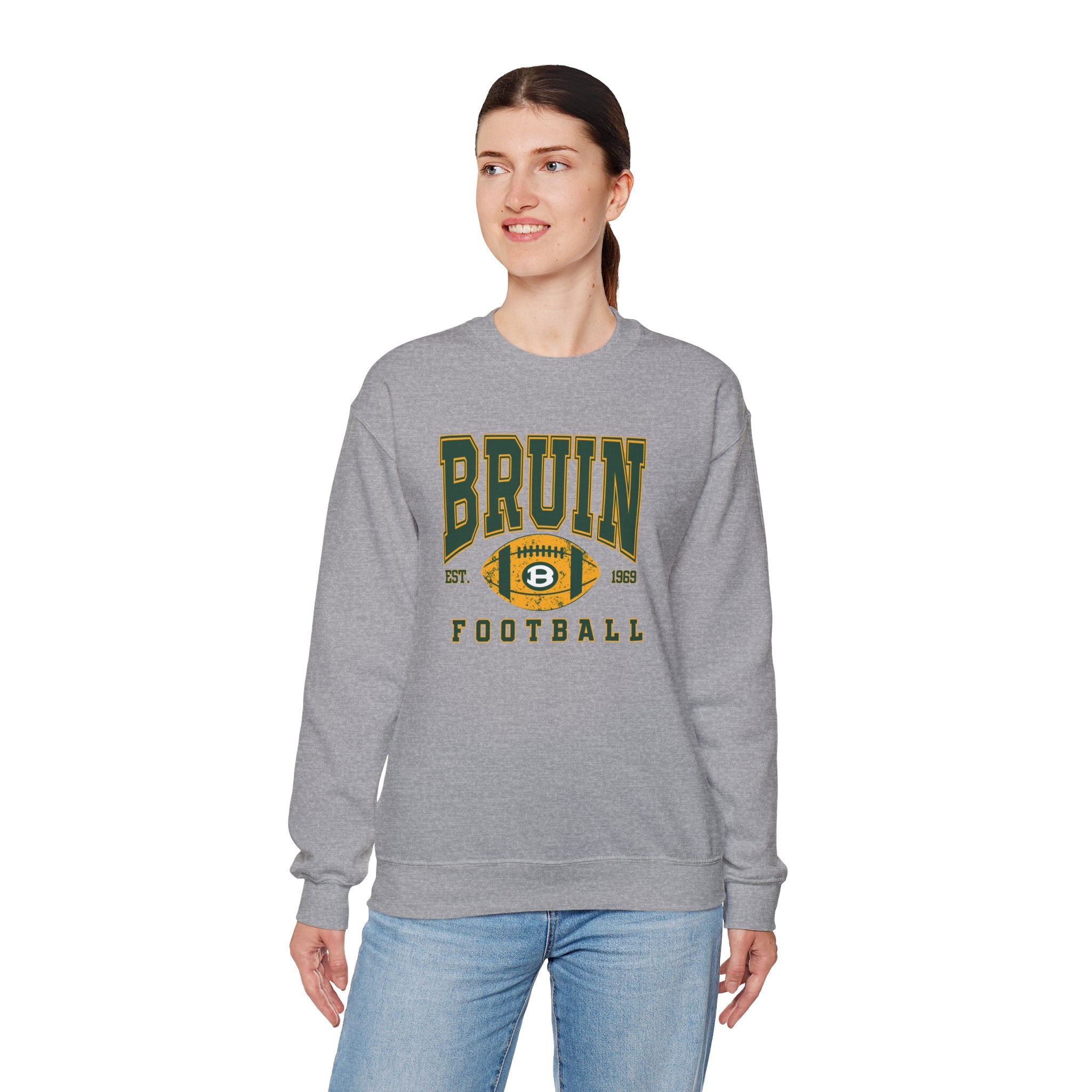 Adult Unisex Bruin Football Heritage Graphic Sweatshirt