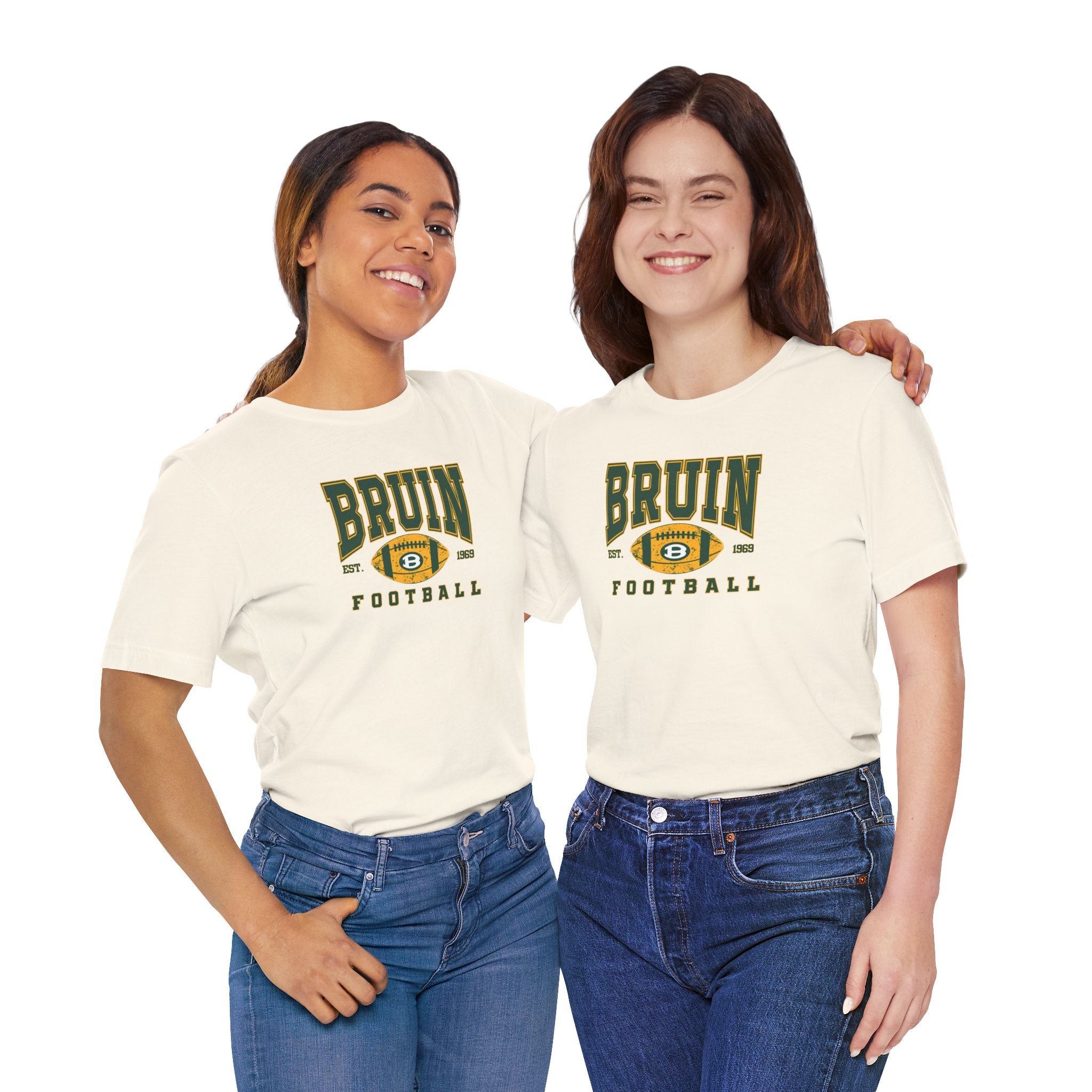 Adult Unisex Bruin Football Heritage Graphic Short Sleeve Soft Tee