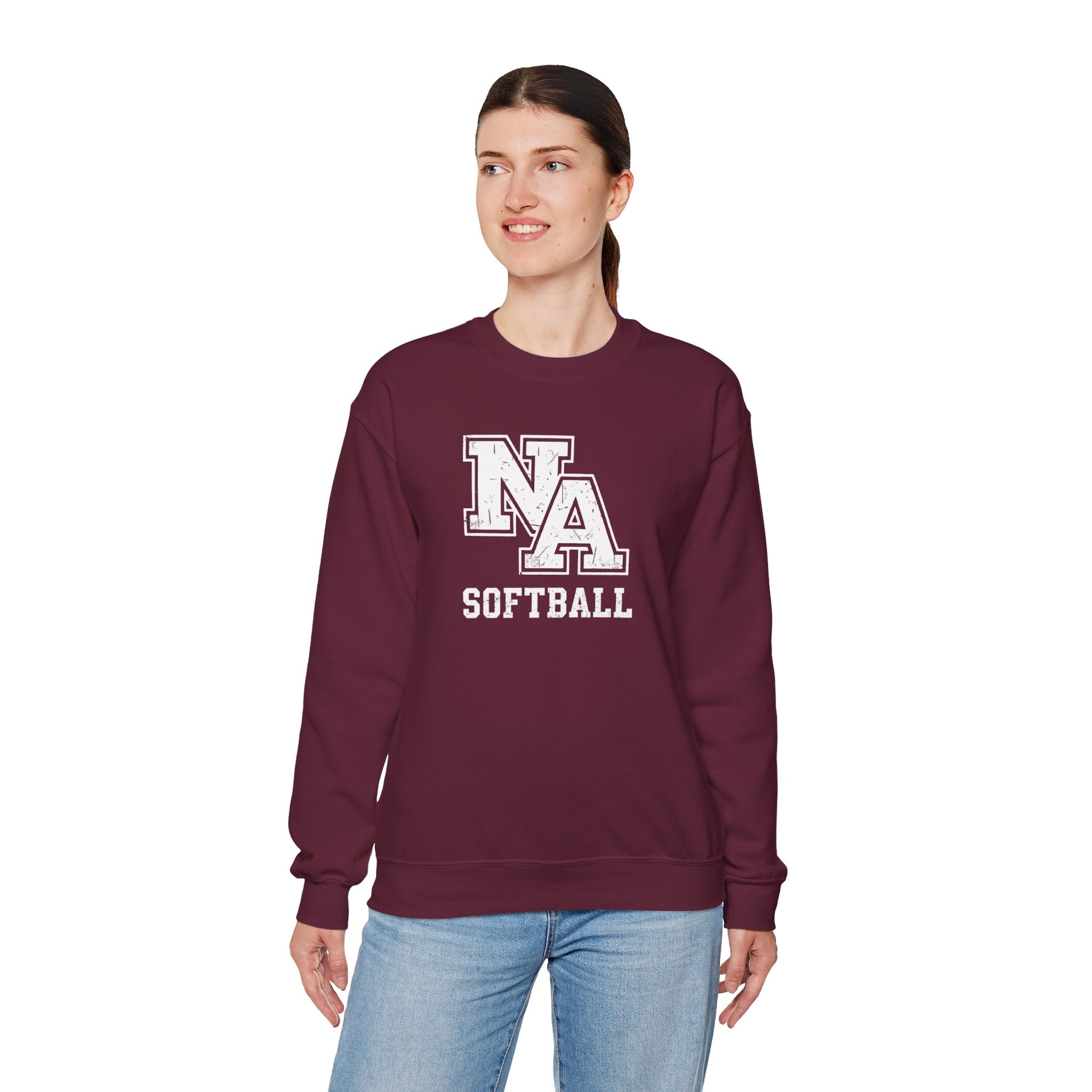 Adult Unisex New Albany Softball Vintage Vibe Logo Graphic Sweatshirt