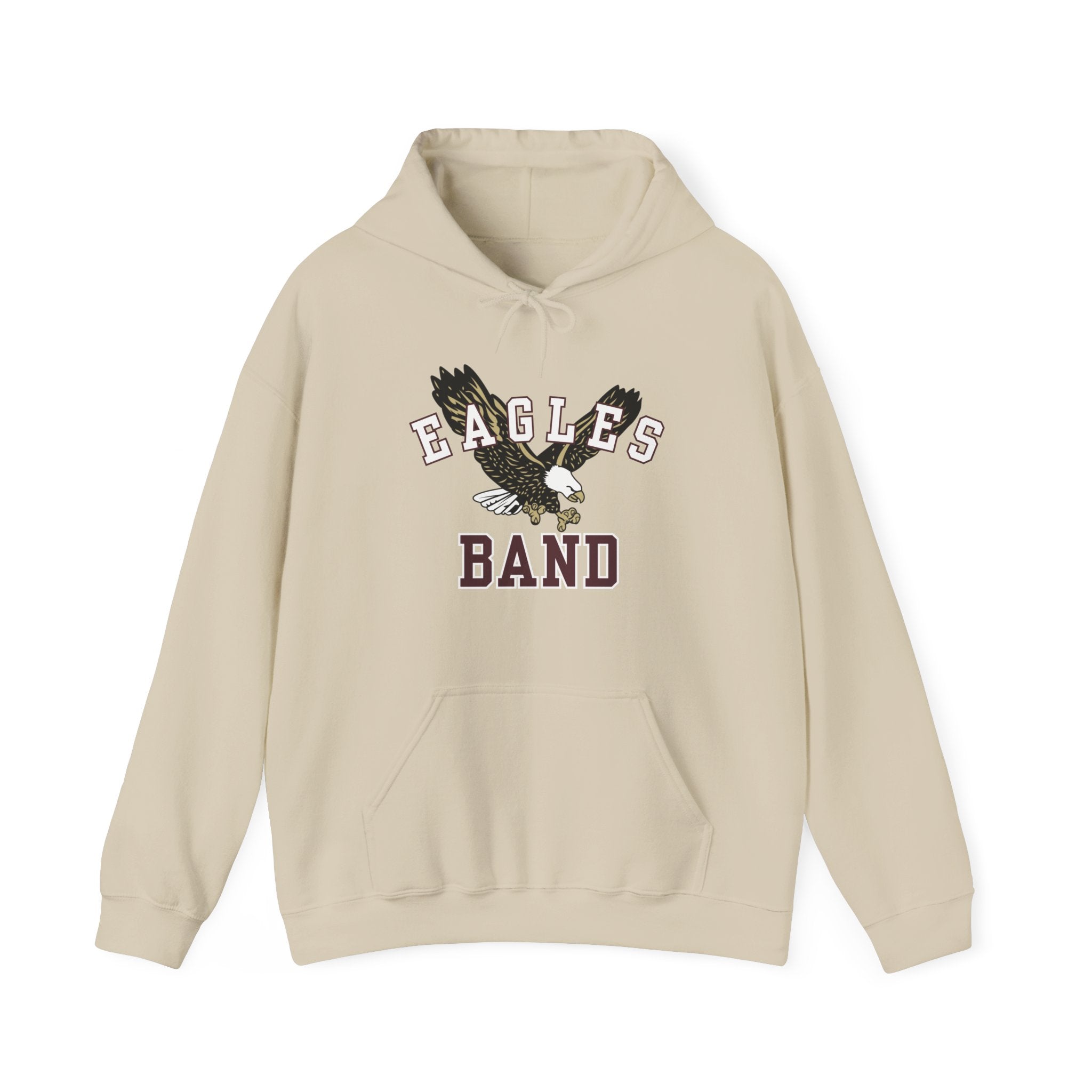 Adult Unisex Flying Band Eagle Graphic Hoodie