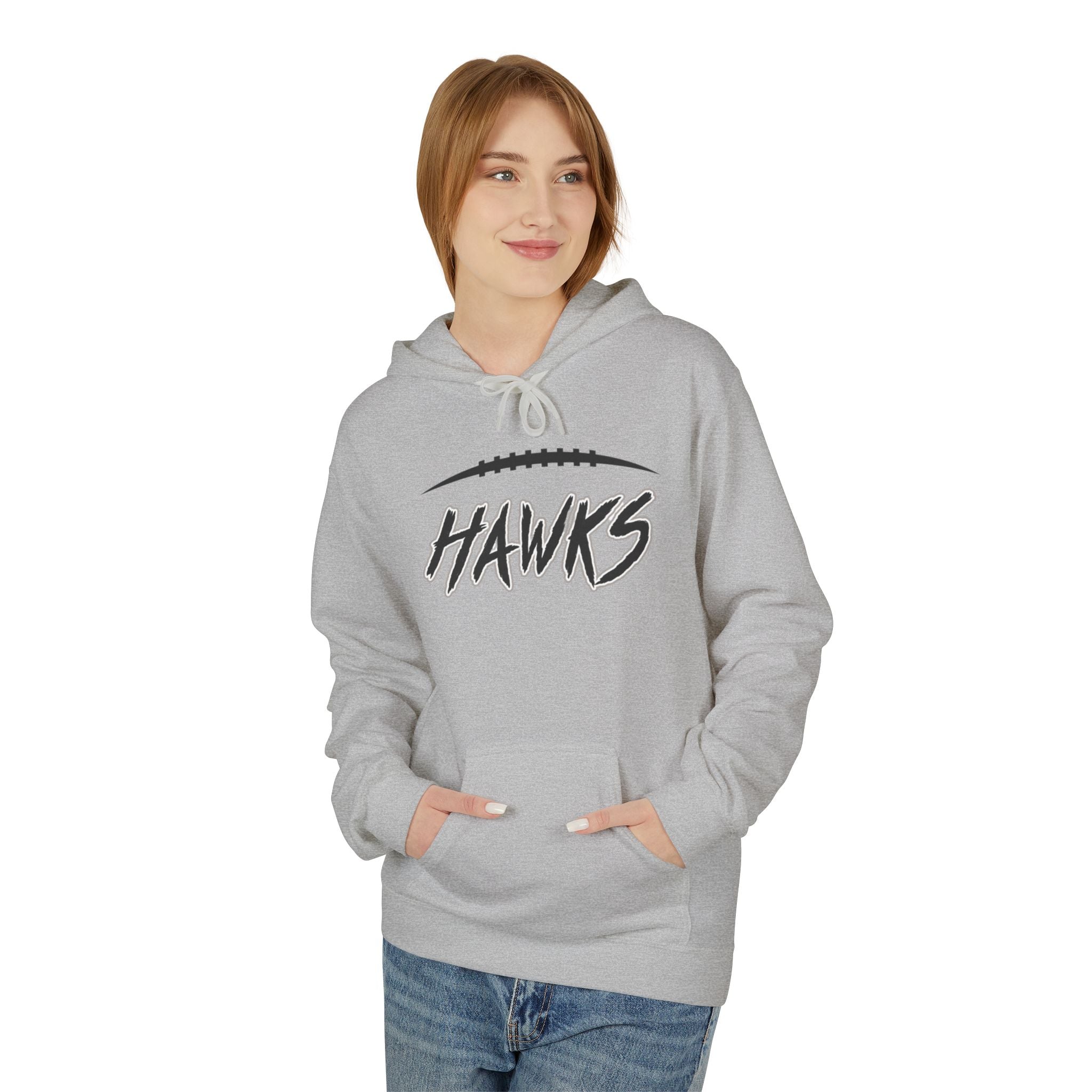 Adult Unisex Westerville Central Fighting Football Hawks Graphic Soft Style Hoodie