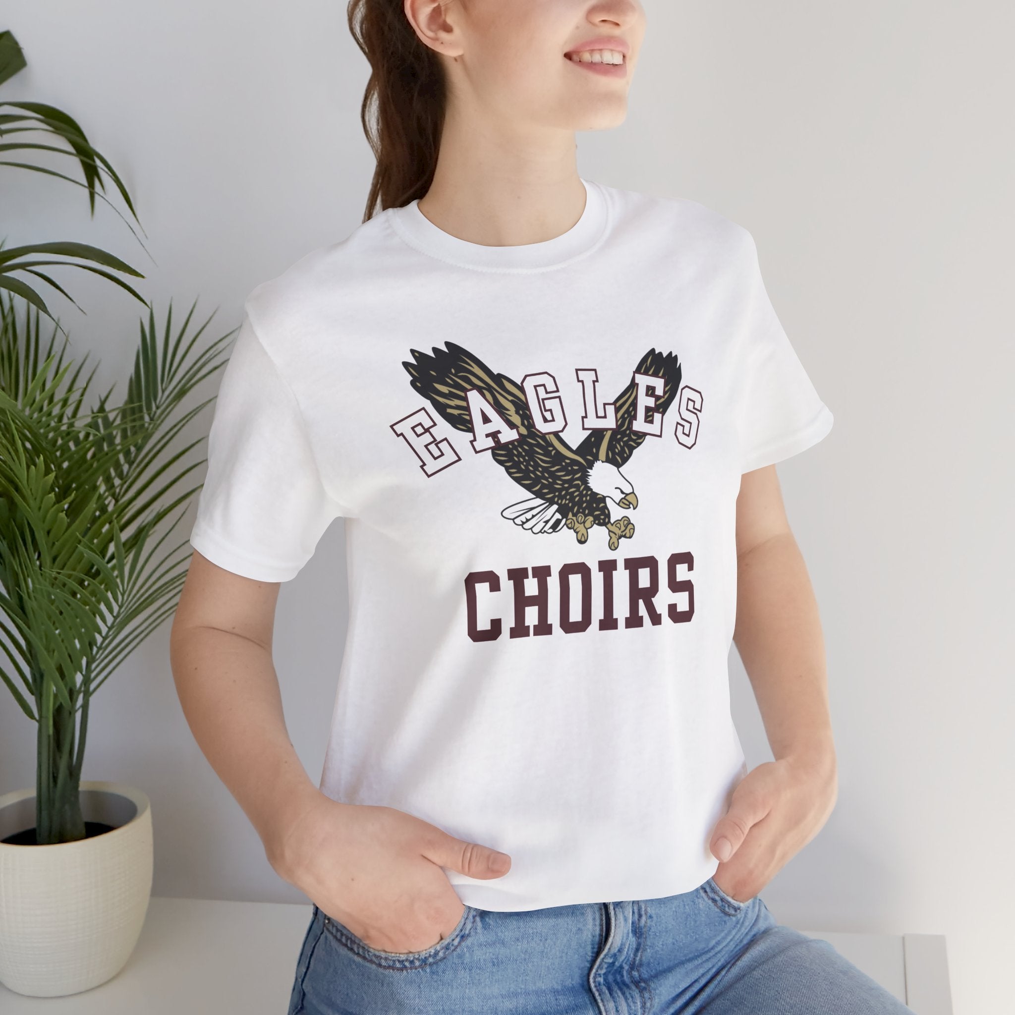 Adult Unisex Flying Choirs Eagle Graphic Short Sleeve Soft Tee