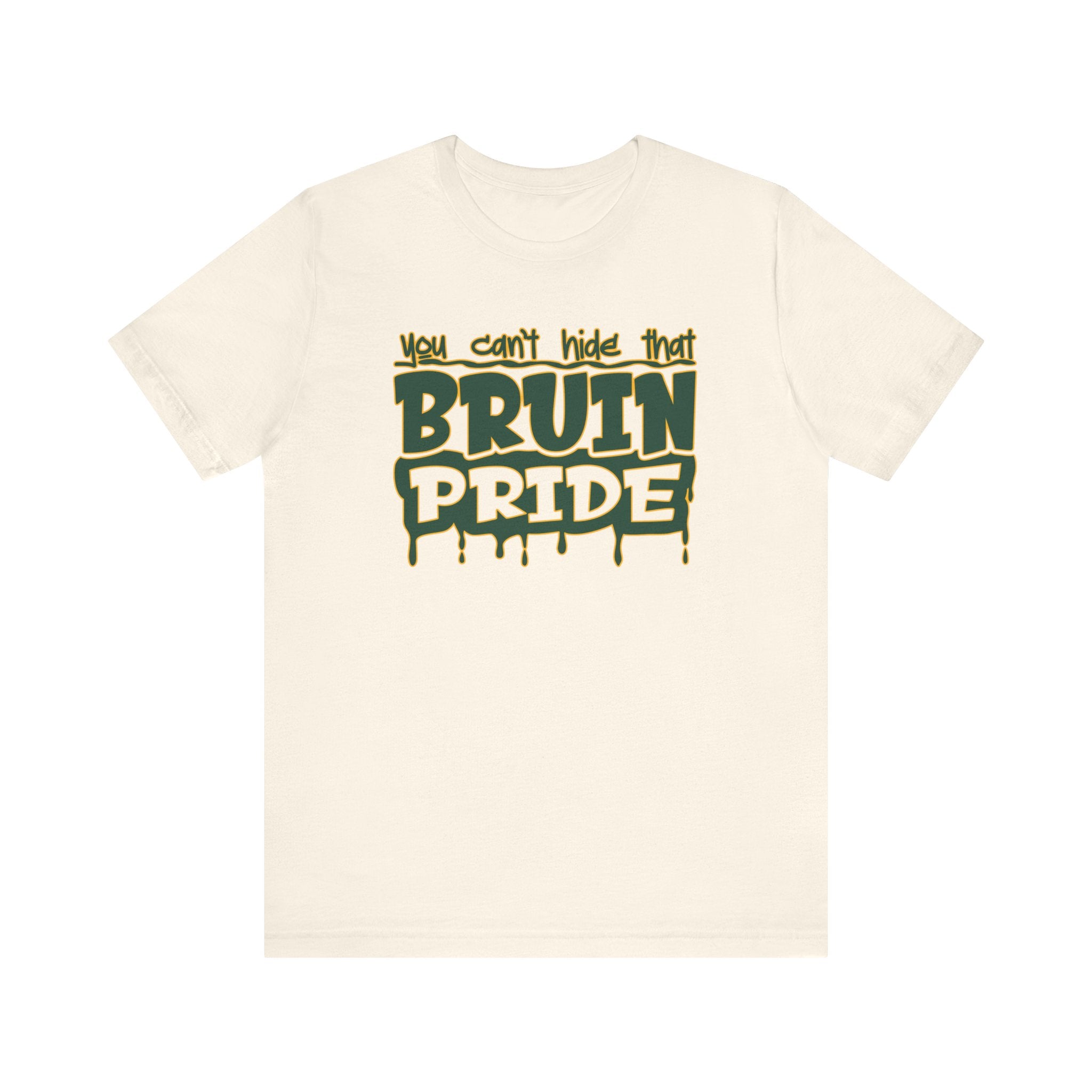 Adult Unisex Bruin Pride Drip Graphic Short Sleeve Soft Tee