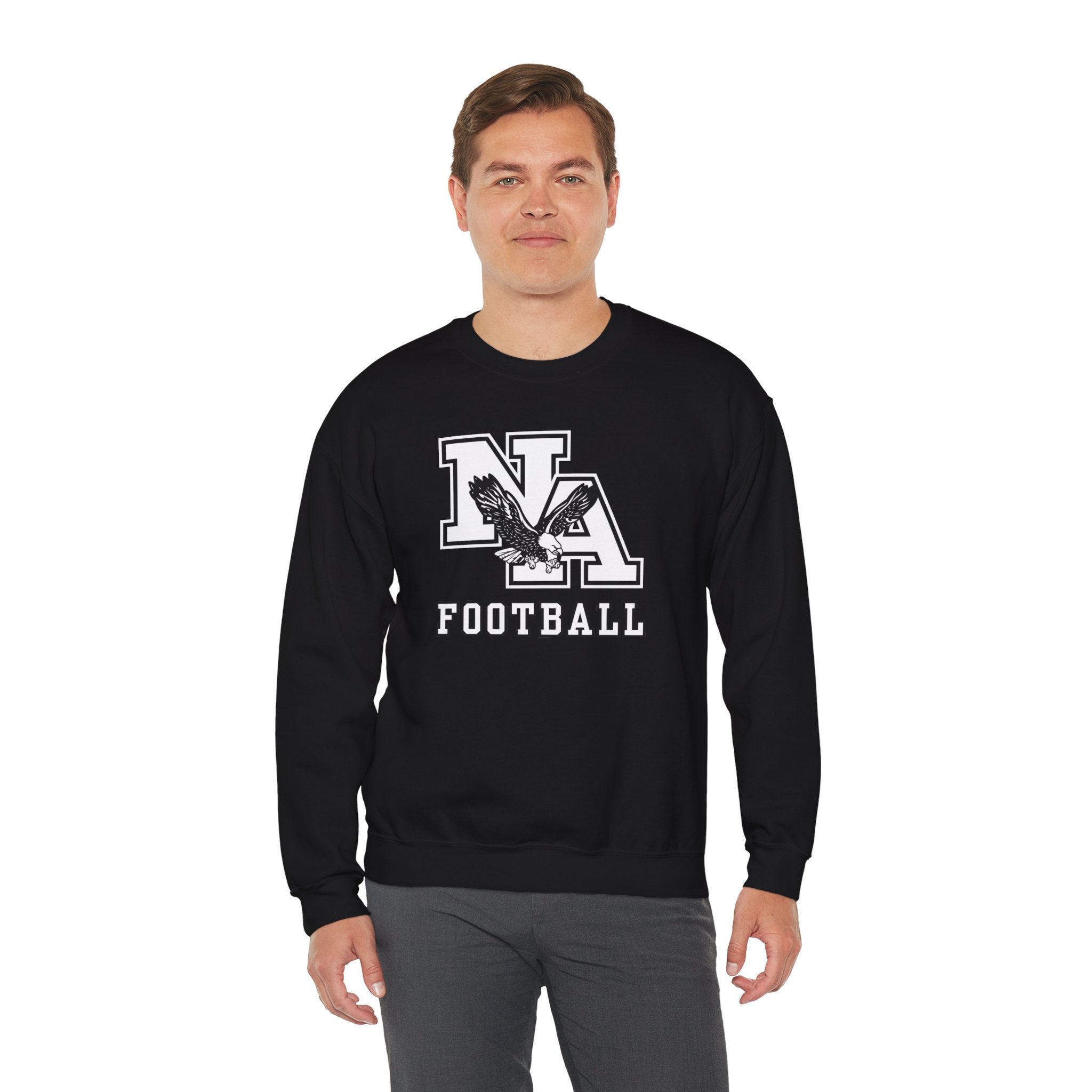 Adult Unisex Classic Logo White Football Graphic Sweatshirt