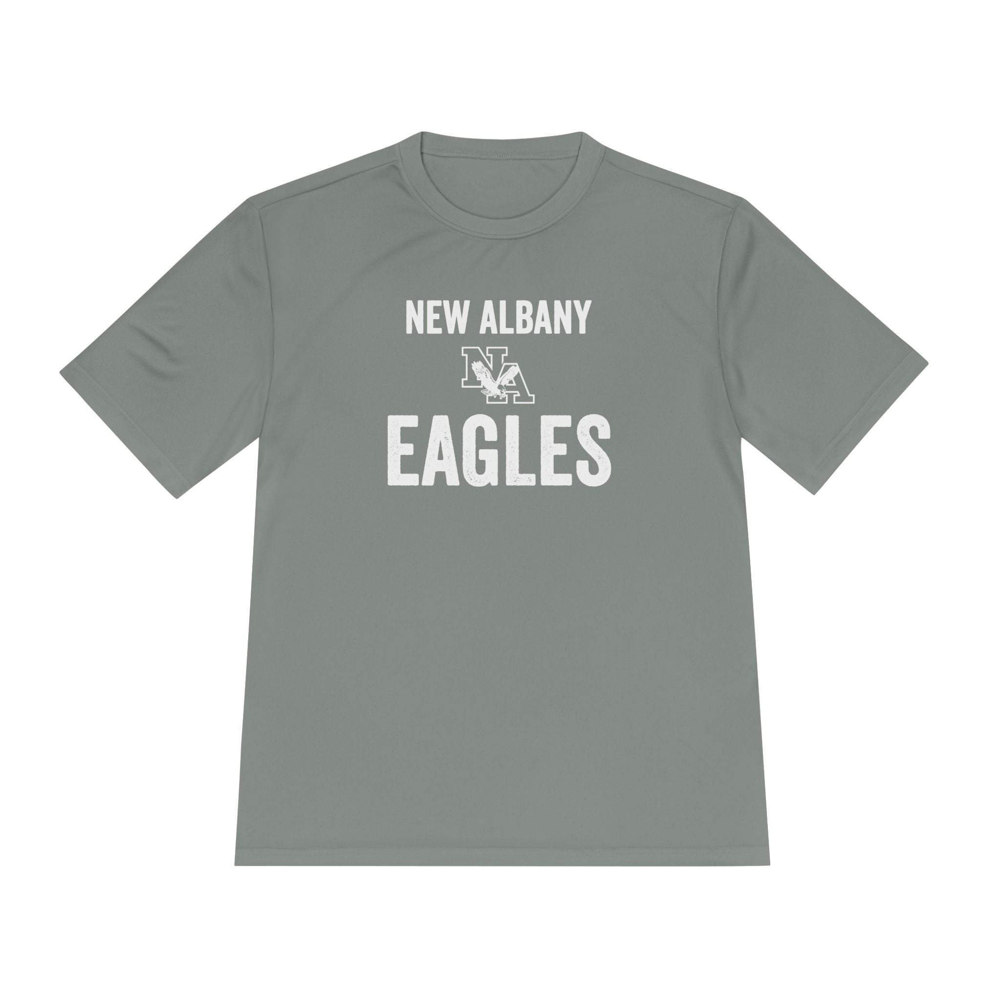Adult Unisex Vintage Distressed New Albany Eagles Graphic Short Sleeve Performance Tee