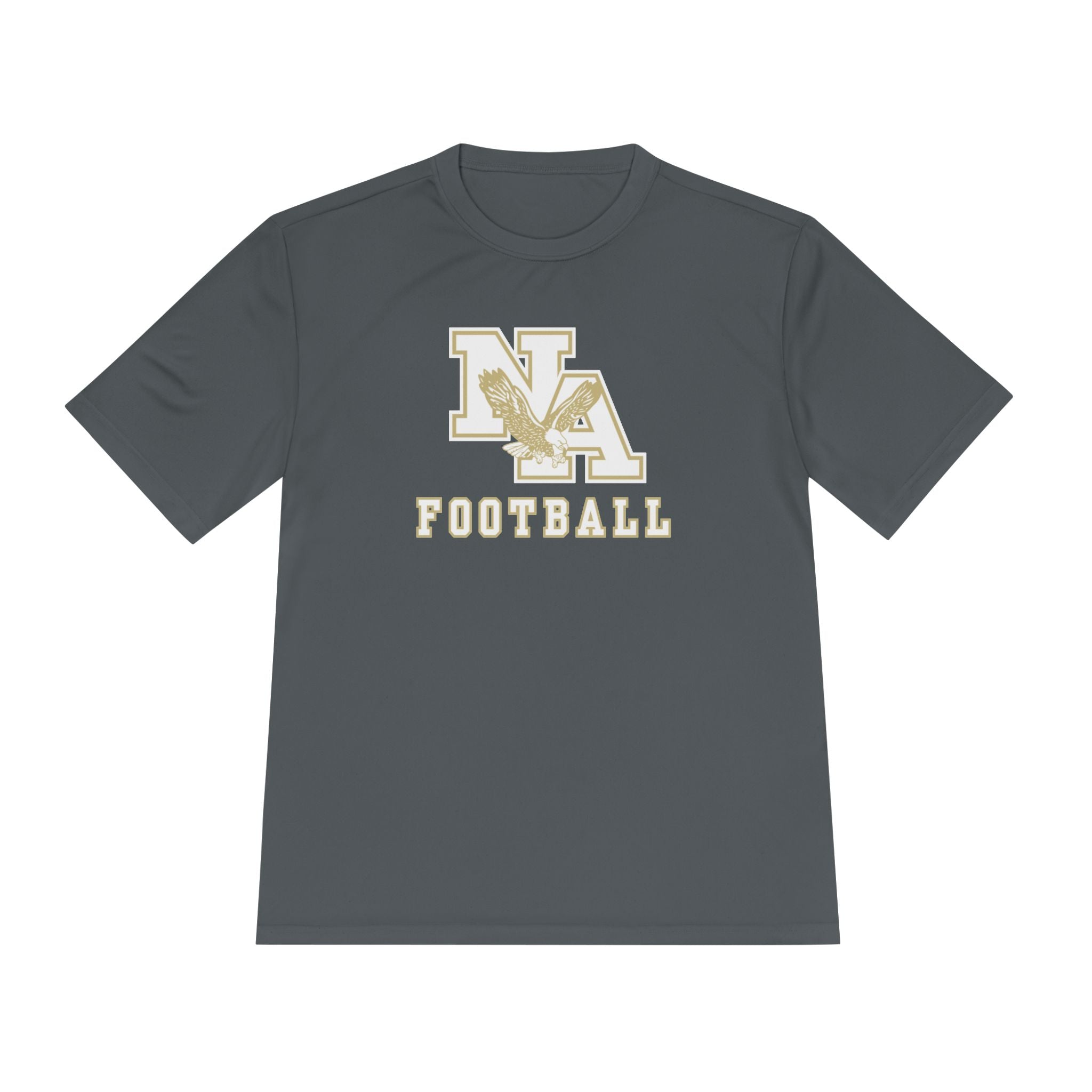 Adult Unisex New Albany Football Gold Classic Logo Sport-Tek Competitor Performance Tee