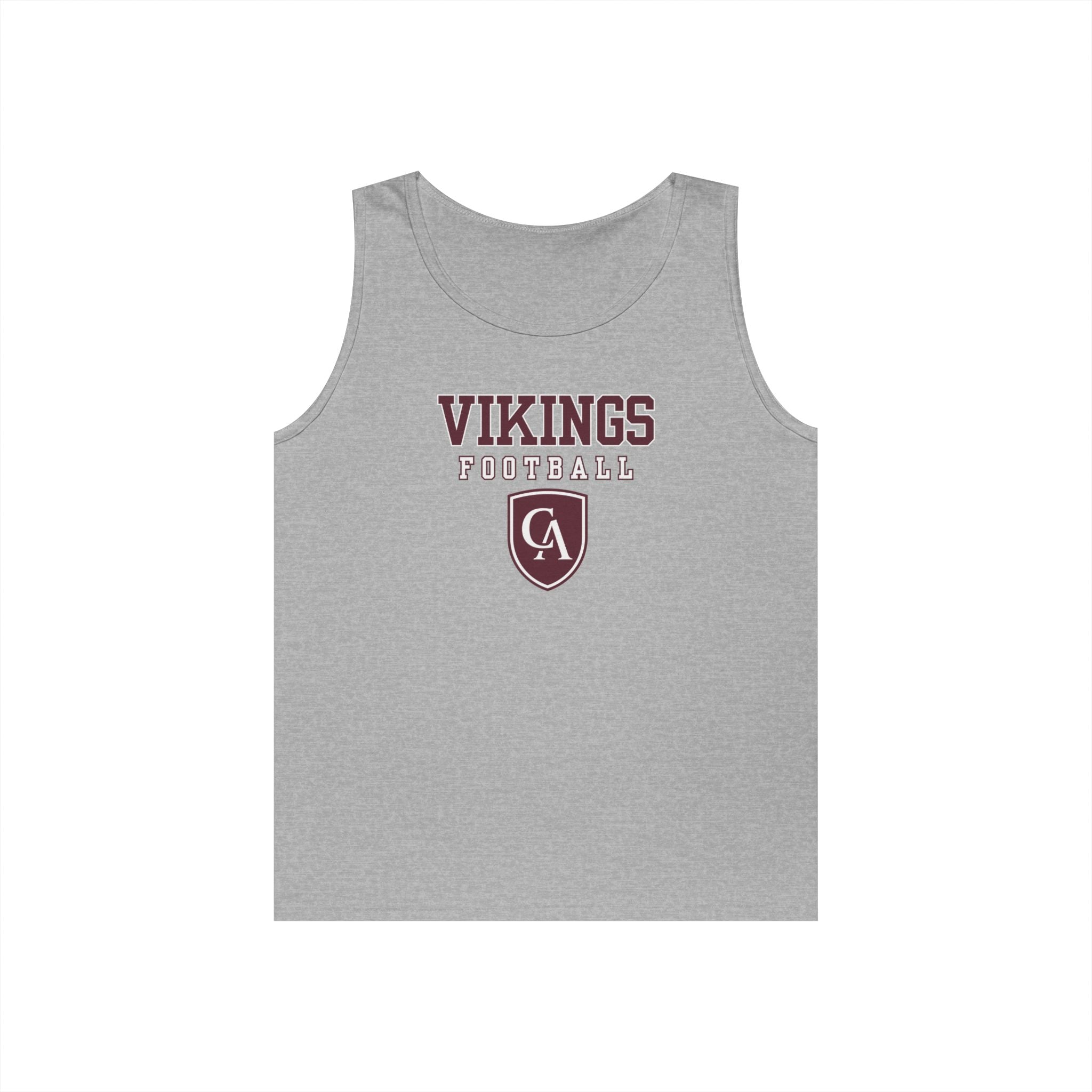 Adult Unisex Columbus Academy Vikings Football Graphic Gildan Heavy Blend Cotton Tank