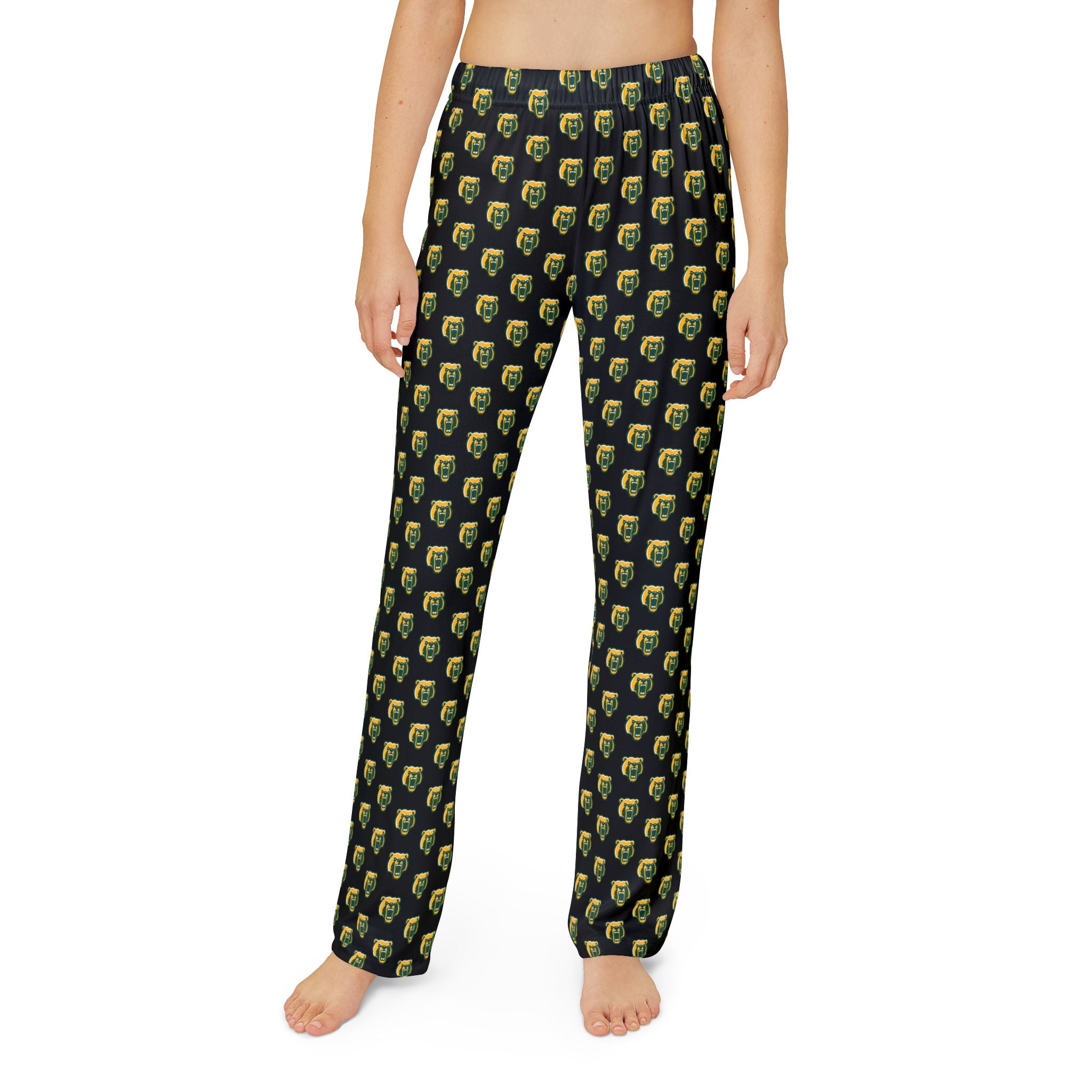 Youth Black Pajama Pants with Allover Brooke Bruin Print
