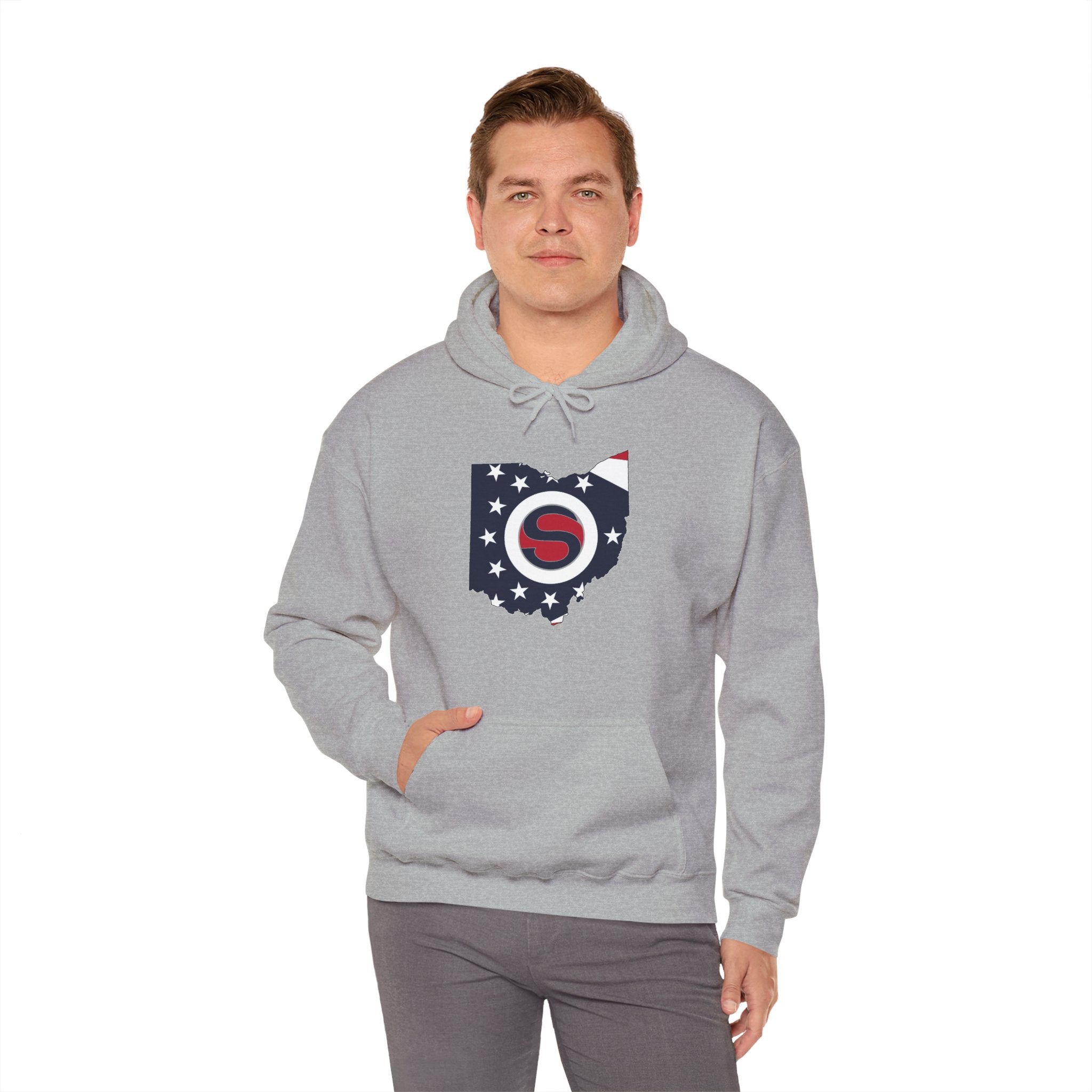 Adult Unisex Stingers Softball State Logo Graphic Hoodie