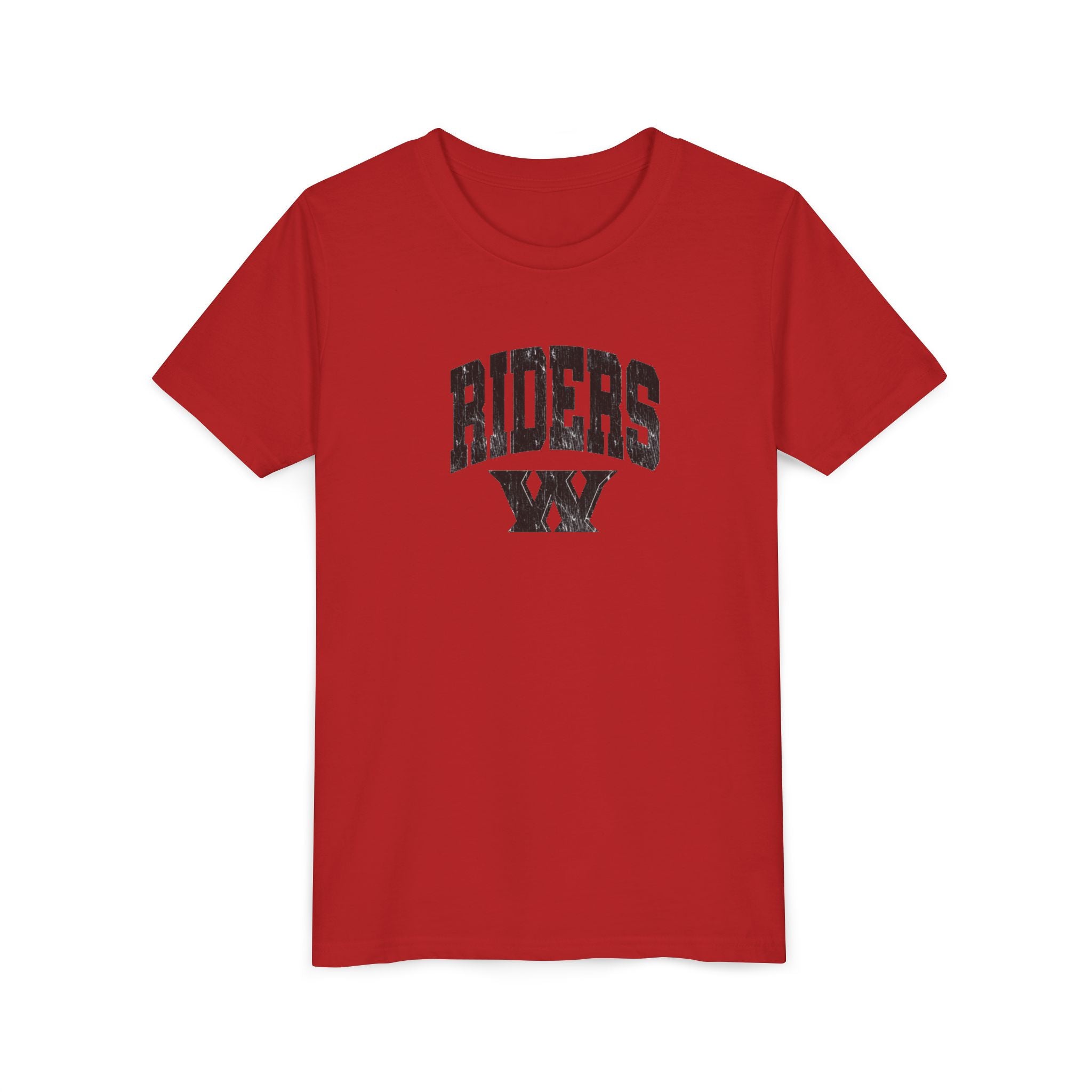 Youth Riders Arch Vintage Distressed W Graphic Short Sleeve Bella + Canvas Soft Tee