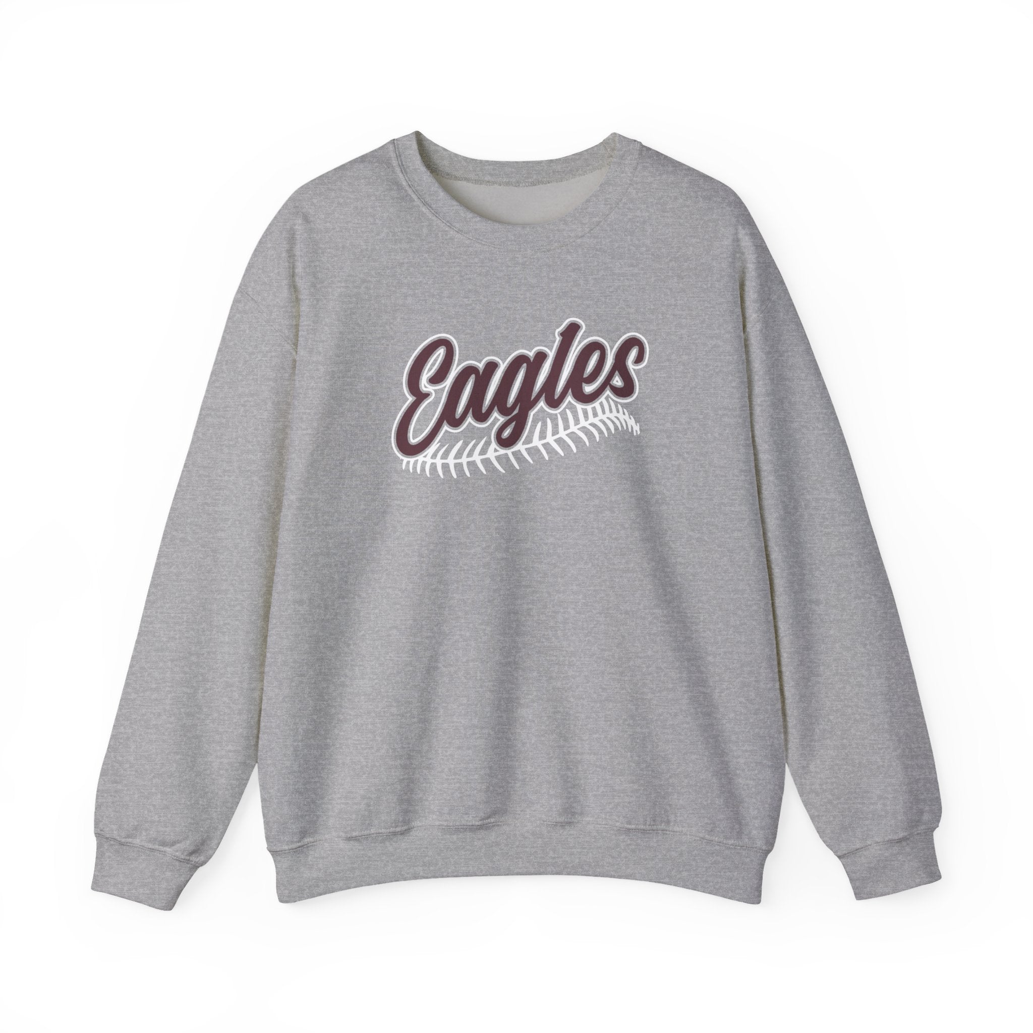 Adult Unisex New Albany Script Stitch Eagles Graphic Sweatshirt