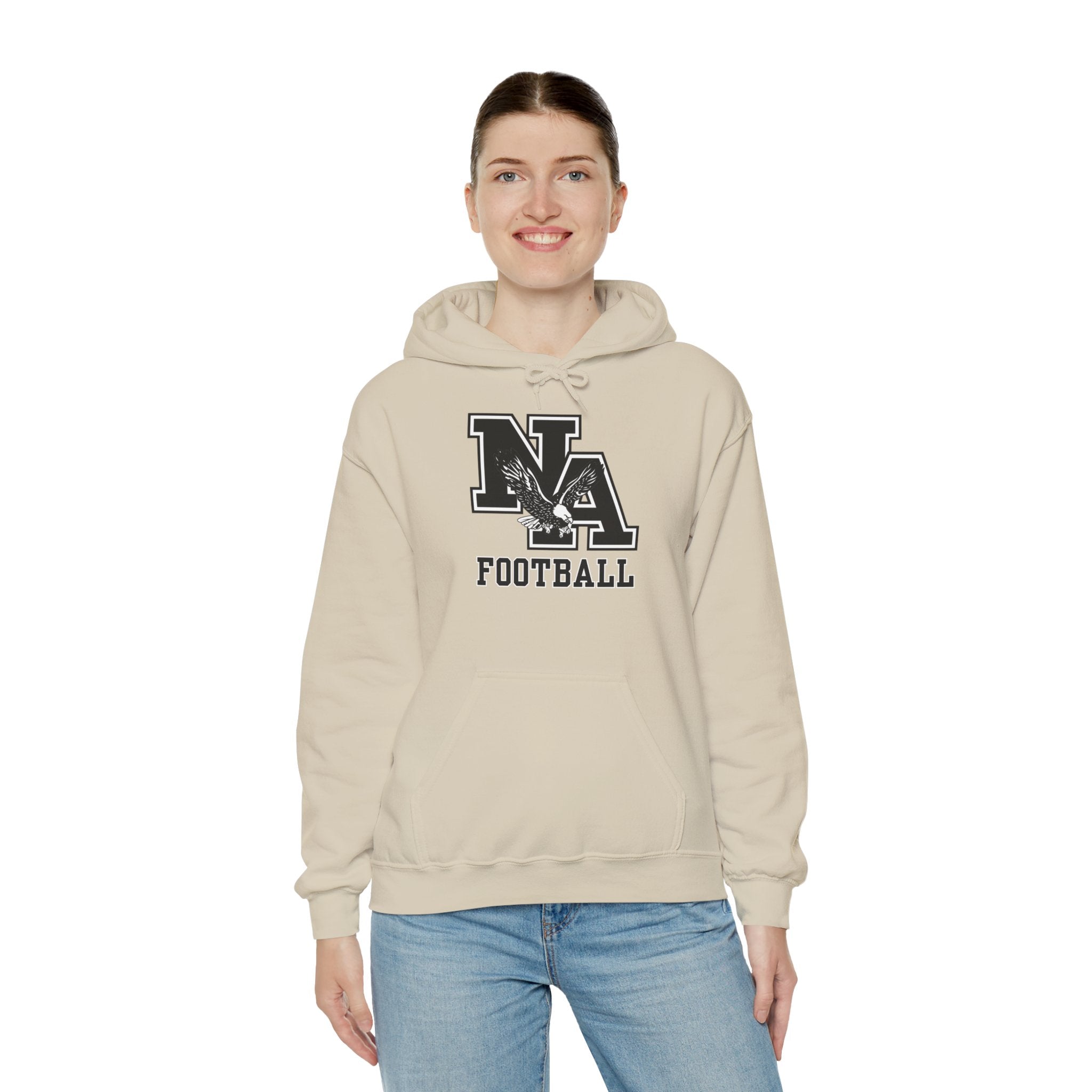 Adult Unisex Classic Logo Black Football Graphic Hoodie