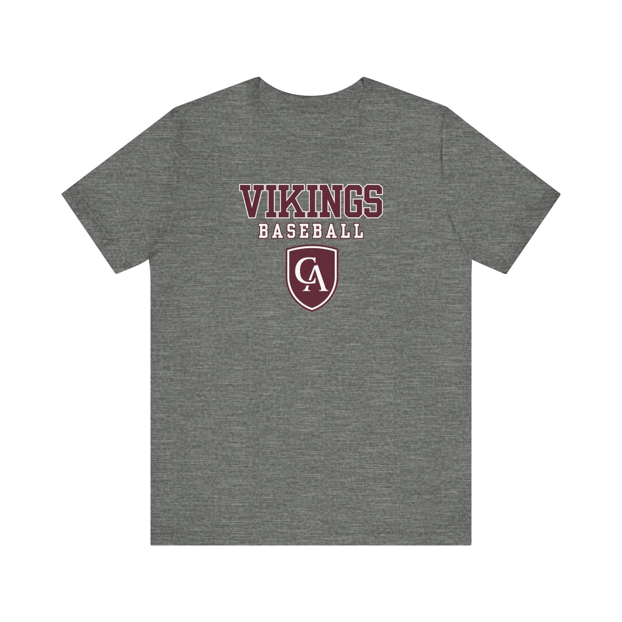 Adult Unisex Columbus Academy Vikings Baseball Graphic Short Sleeve Bella + Canvas Soft Tee
