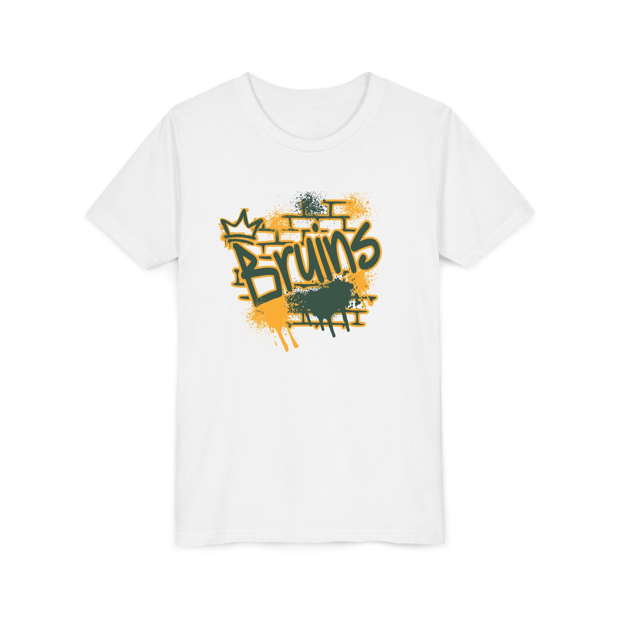 Youth Bruins Spray Painted Spirit Graphic Short Sleeve Soft Tee