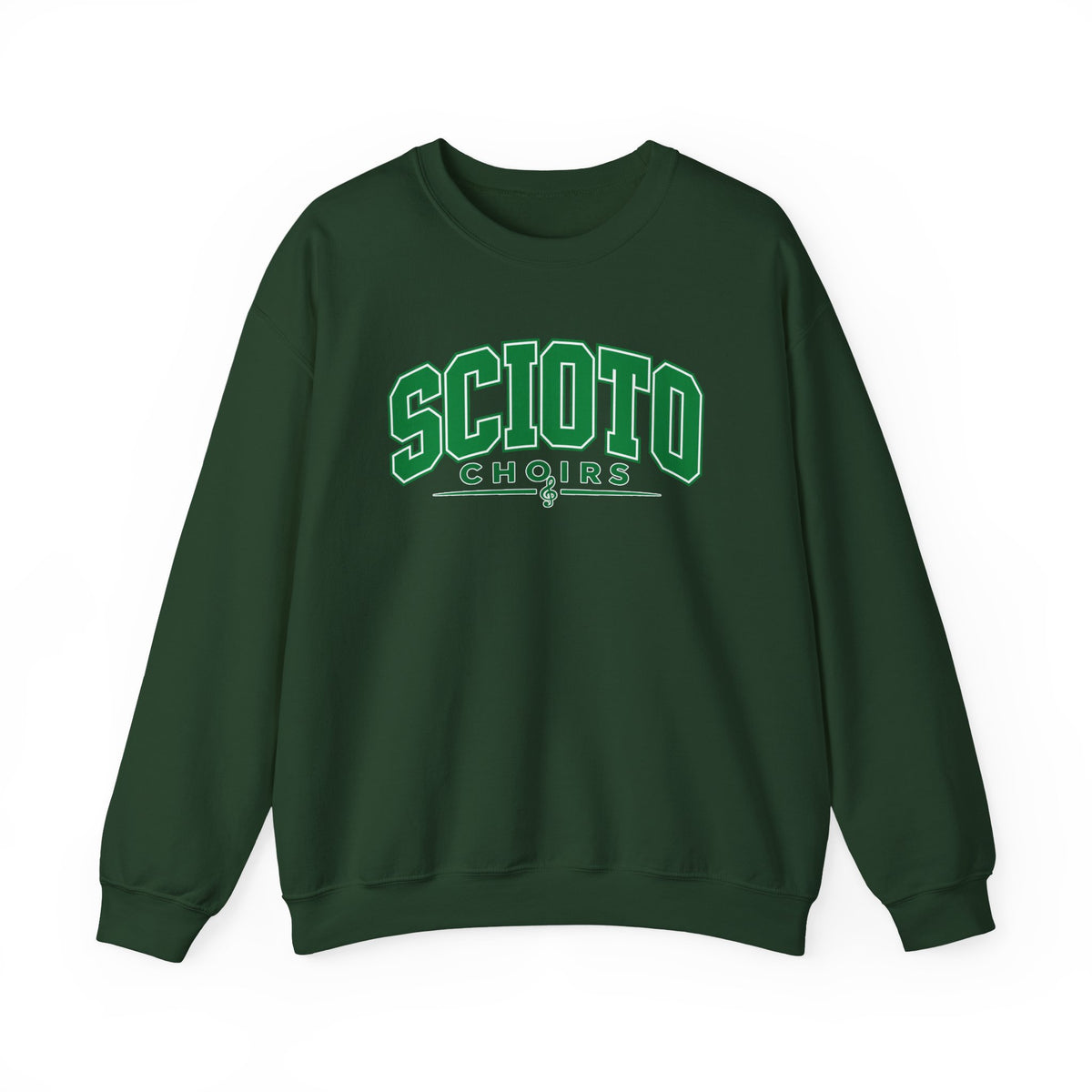 Adult Unisex Dublin Scioto Choirs Varsity Block Letter Graphic Sweatshirt
