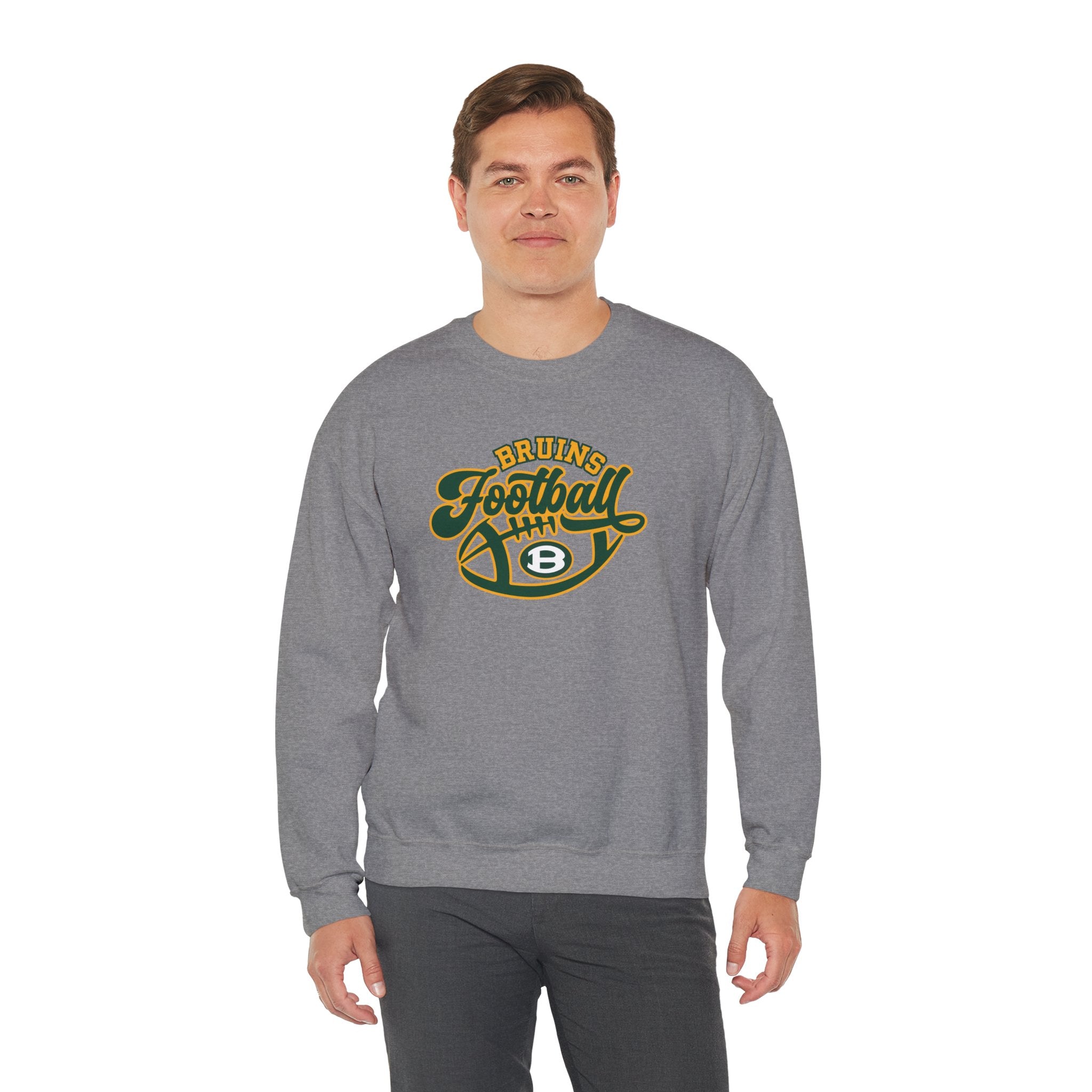 Adult Unisex Bruin Script Football Graphic Sweatshirt