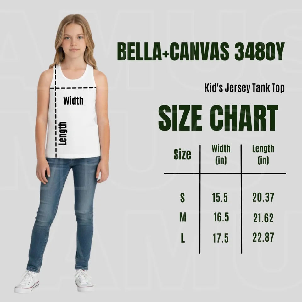 Youth Weir Red Riders Classic Mascot Graphic Bella + Canvas Tank