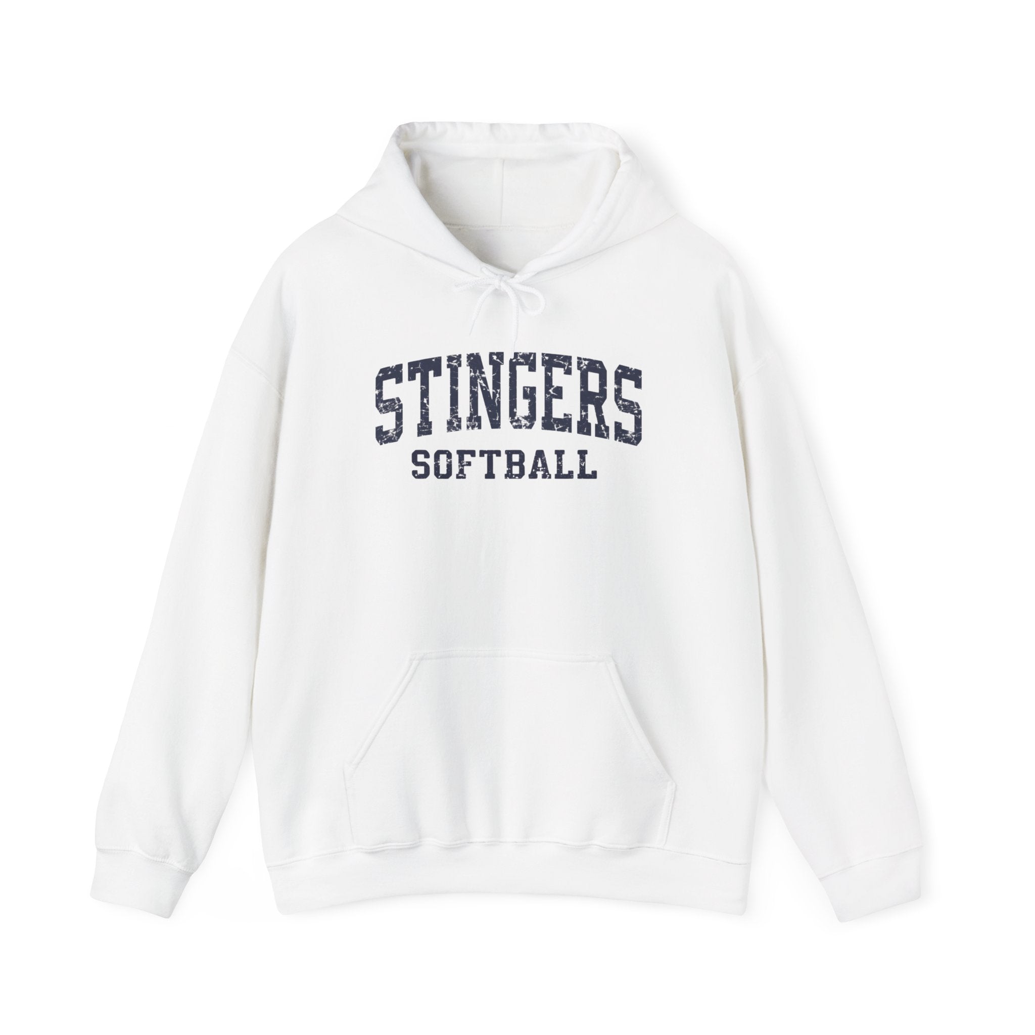 Adult Unisex Stingers Softball Vintage Distressed Graphic Hoodie
