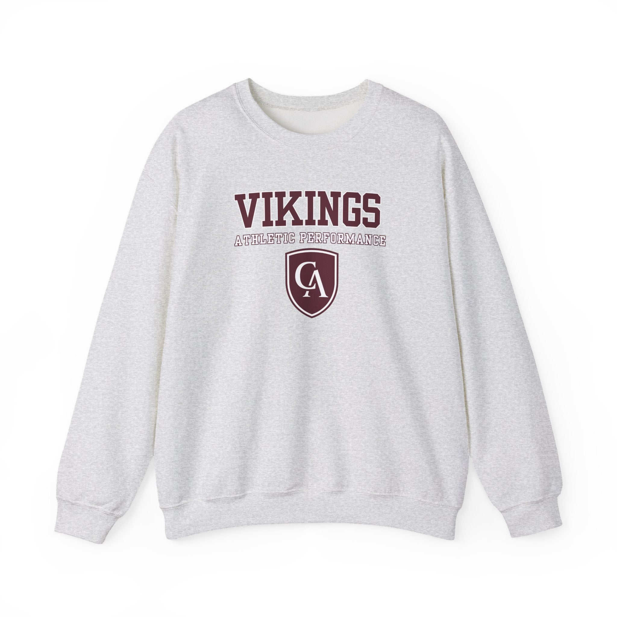 Adult Unisex Columbus Academy Vikings Athletic Performance Graphic Gildan Heavy Blend Sweatshirt