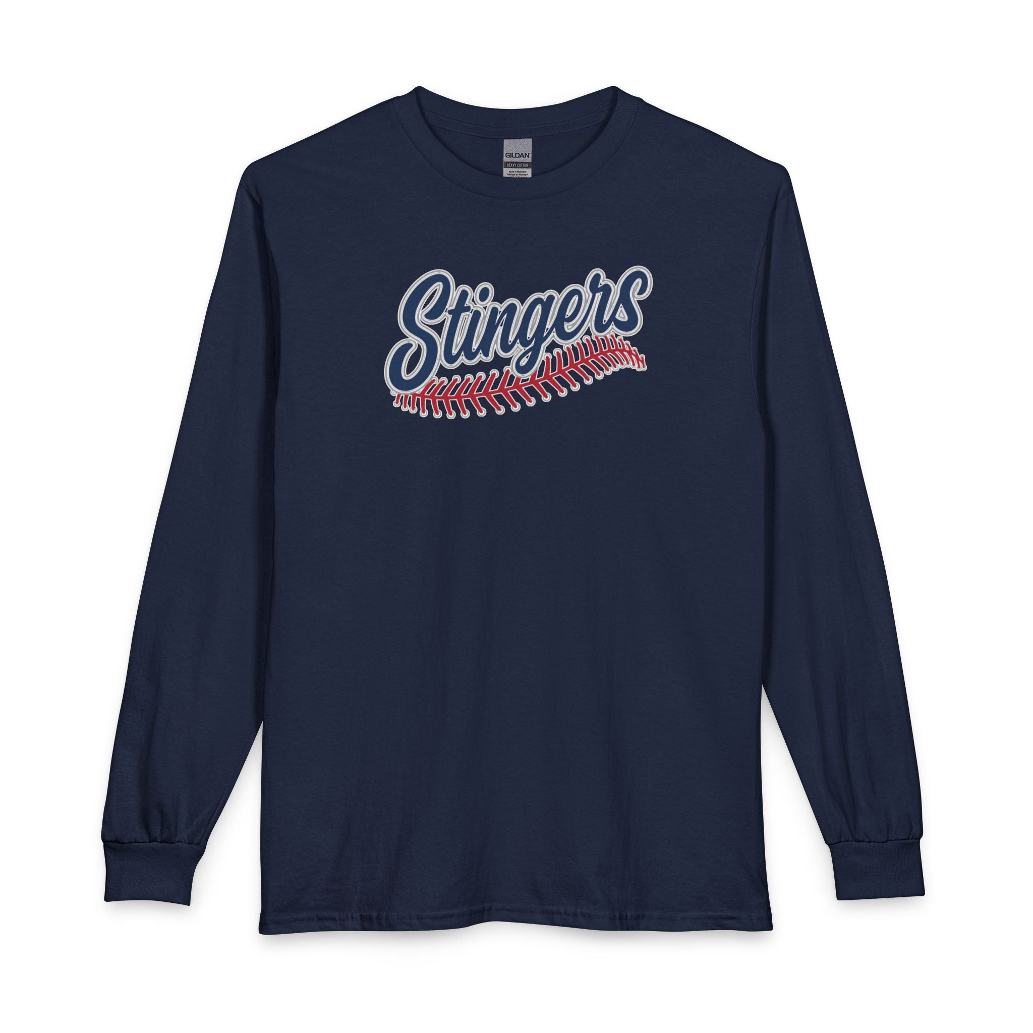 Adult Unisex Stingers Softball Stitches Graphic Long Sleeve Gildan Tee