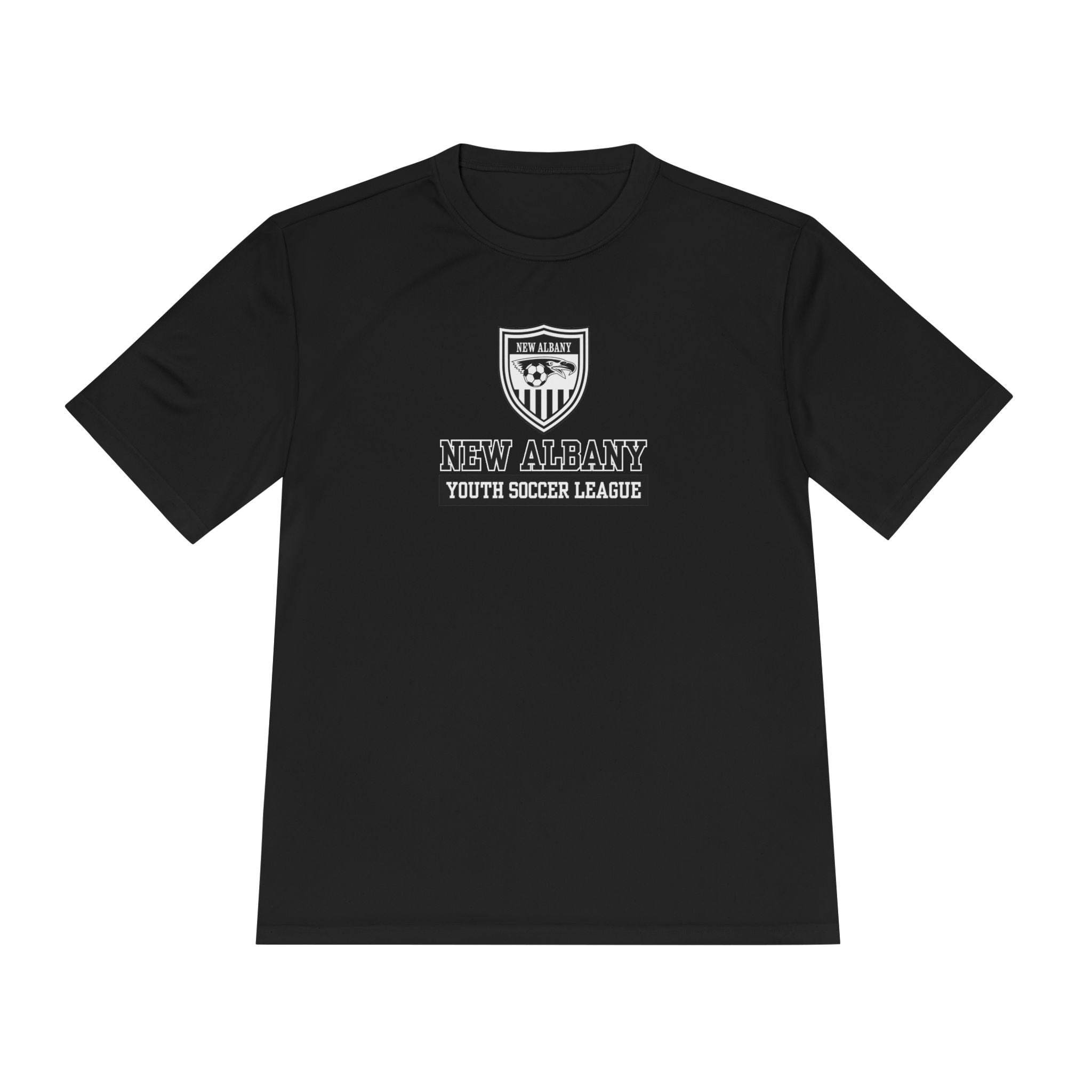 Adult Unisex New Albany Youth Soccer League Game Day Graphic Sport-Tek Competitor Performance Tee