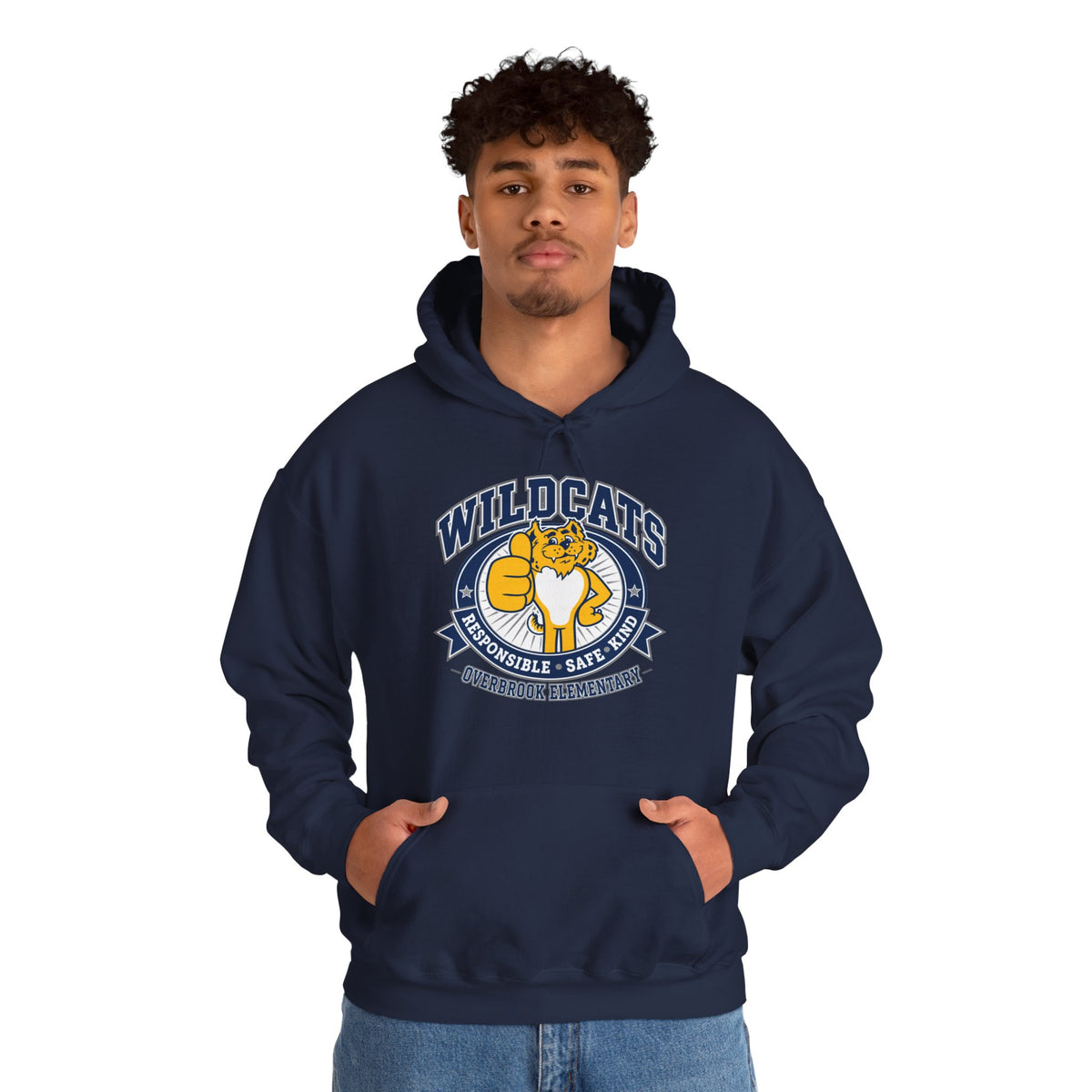 Adult Unisex Overbrook Elementary Wildcat Way Graphic Hoodie