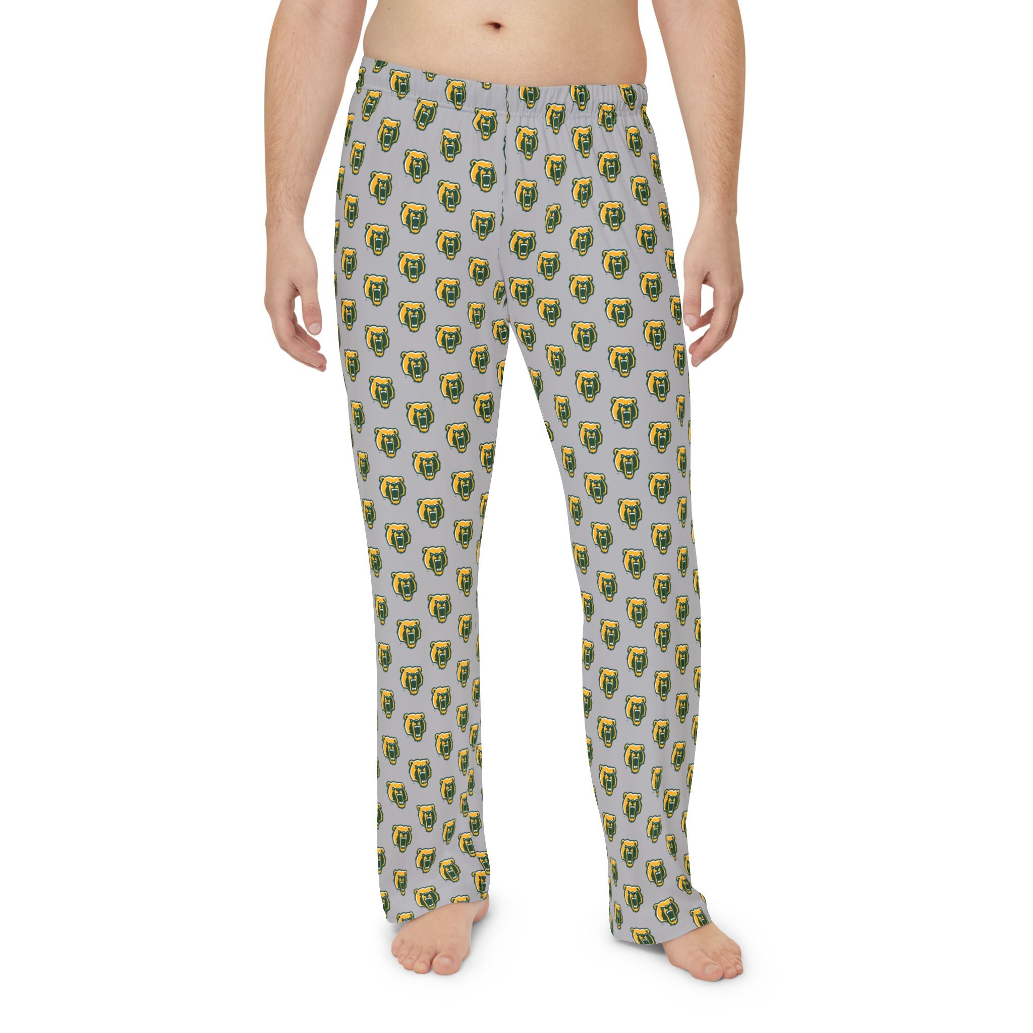 Adult Unisex Grey Pajama Pants with Allover Brooke Bruin Print